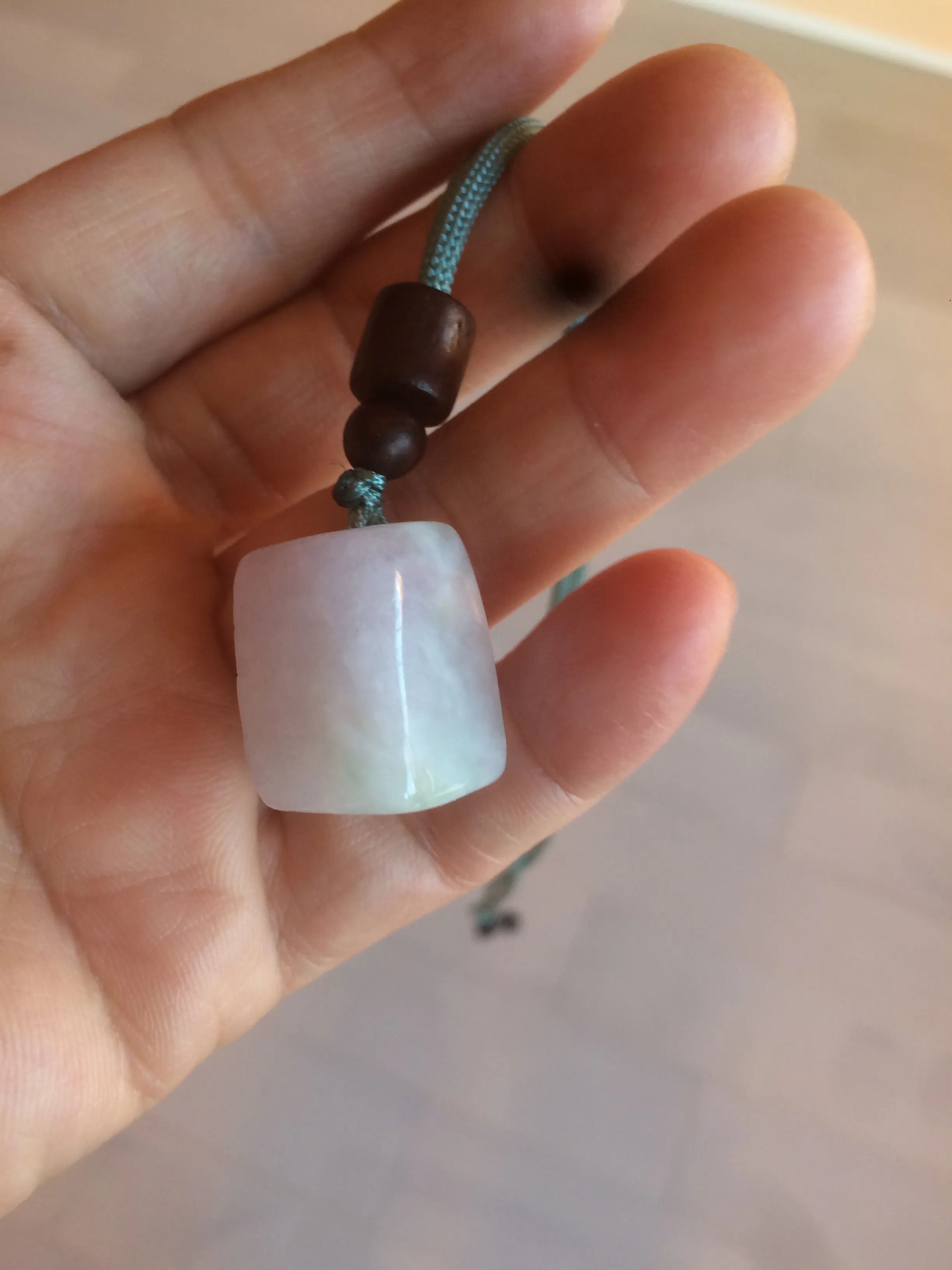 100% Natural sunny green/purple scale weight jadeite Jade pendant necklace AF40