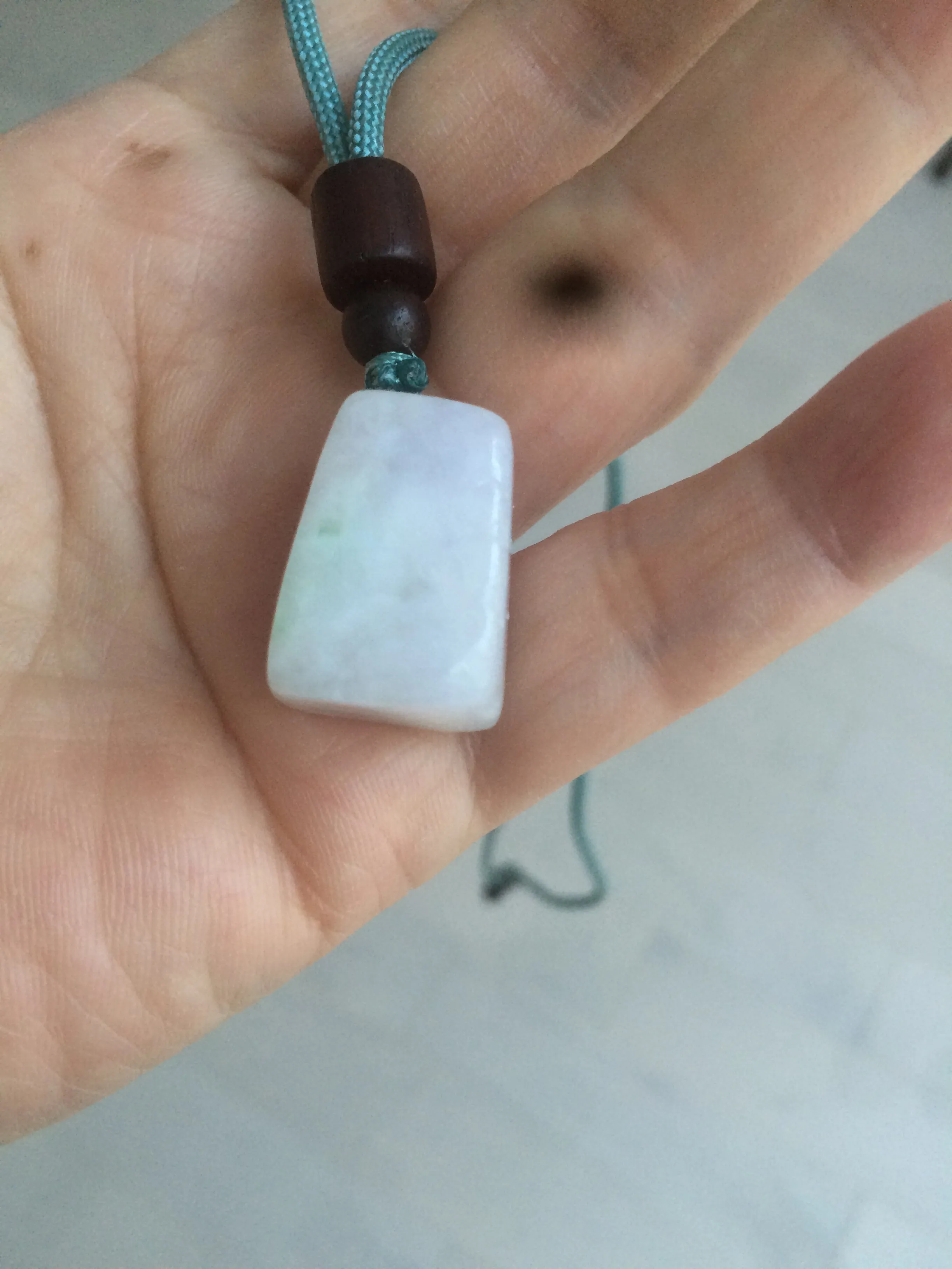 100% Natural sunny green/purple scale weight jadeite Jade pendant necklace AF40