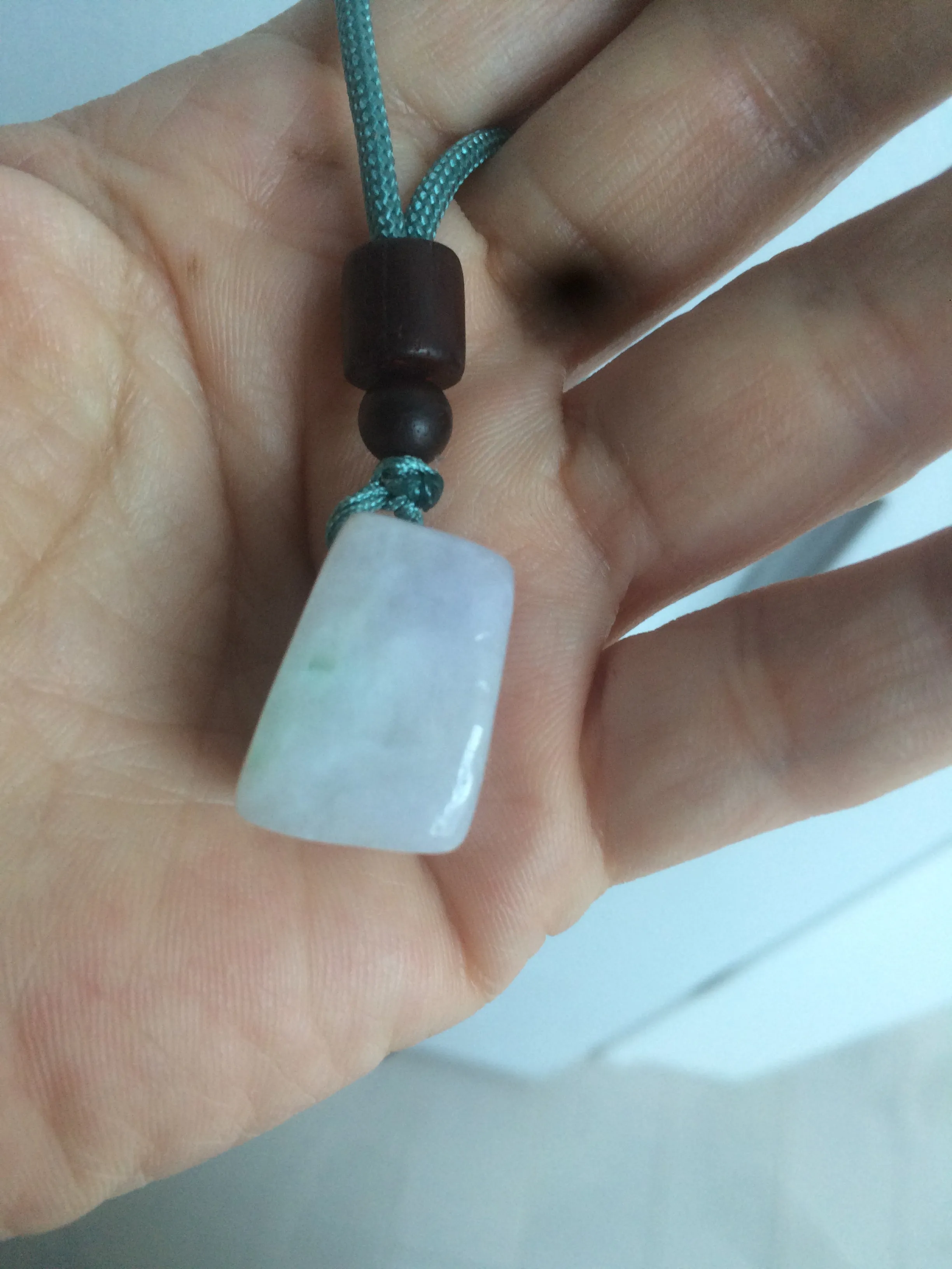 100% Natural sunny green/purple scale weight jadeite Jade pendant necklace AF40