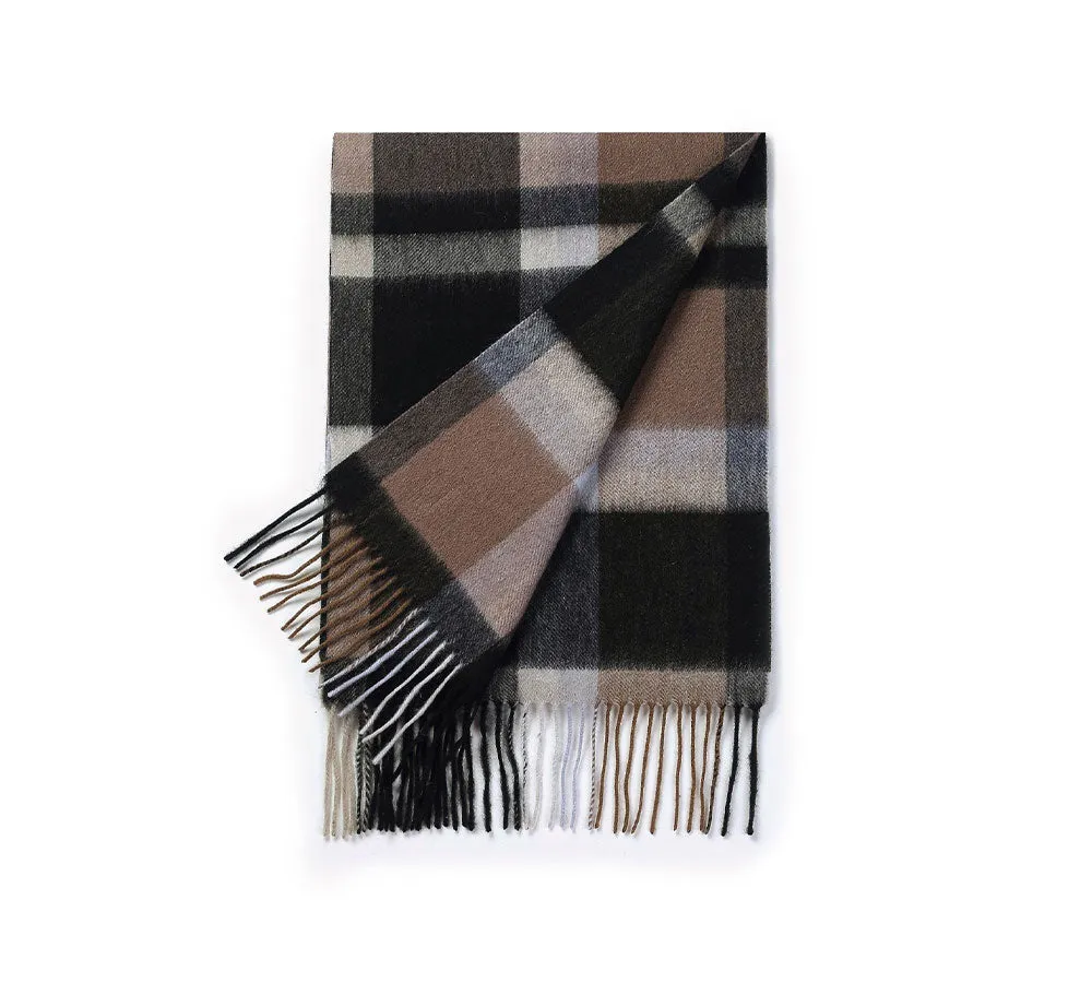 100% Wool Scarf Plaid