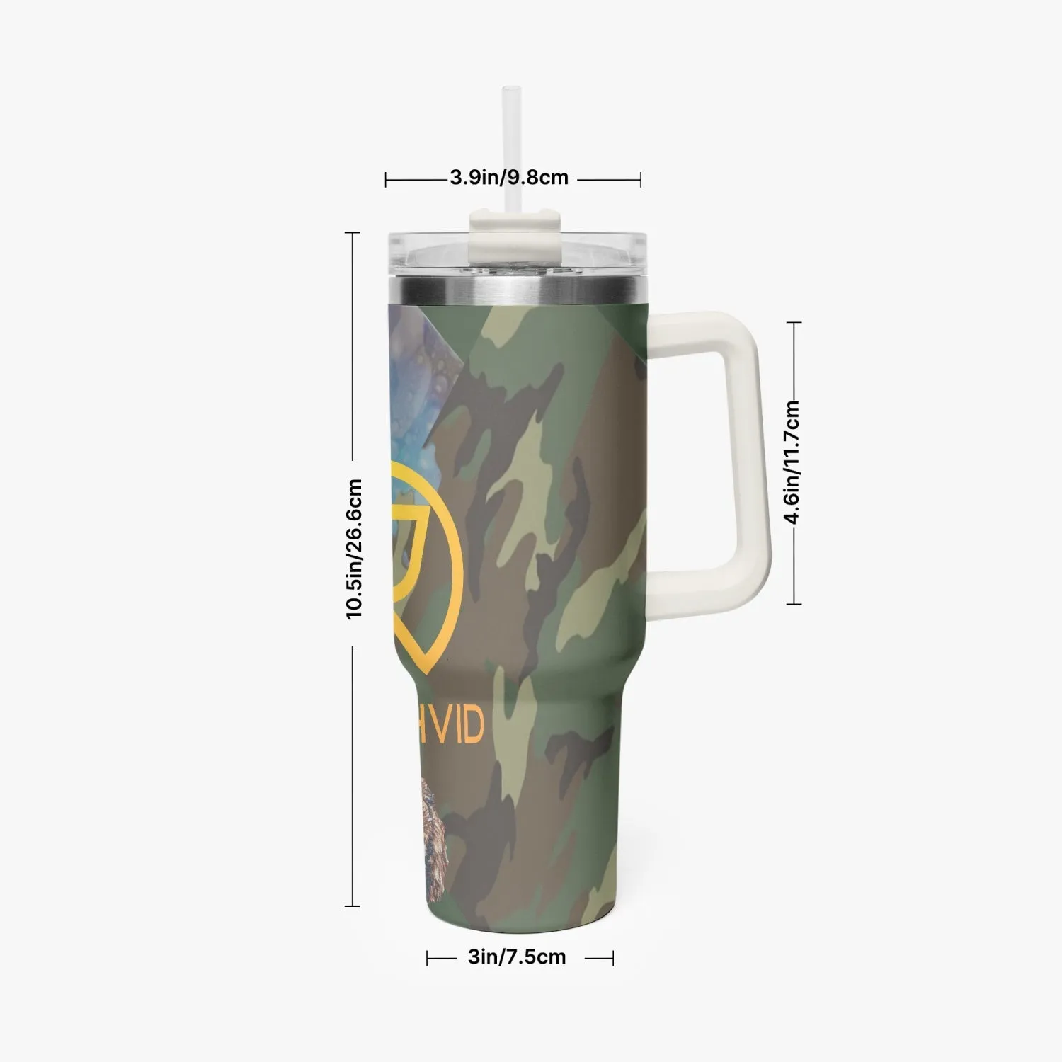 1102. Rachvid Camouflage 40oz Car Tumbler Cup