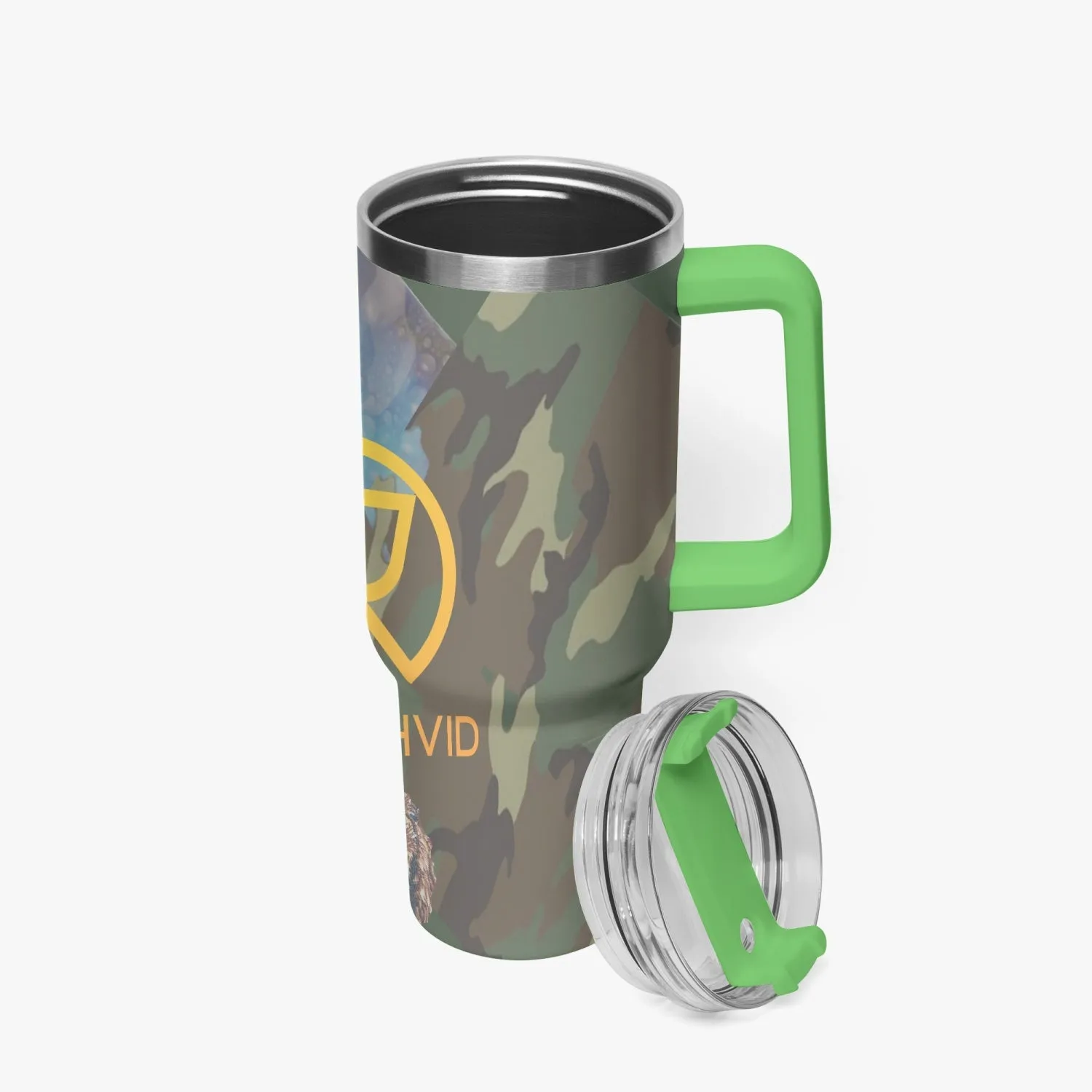 1102. Rachvid Camouflage 40oz Car Tumbler Cup