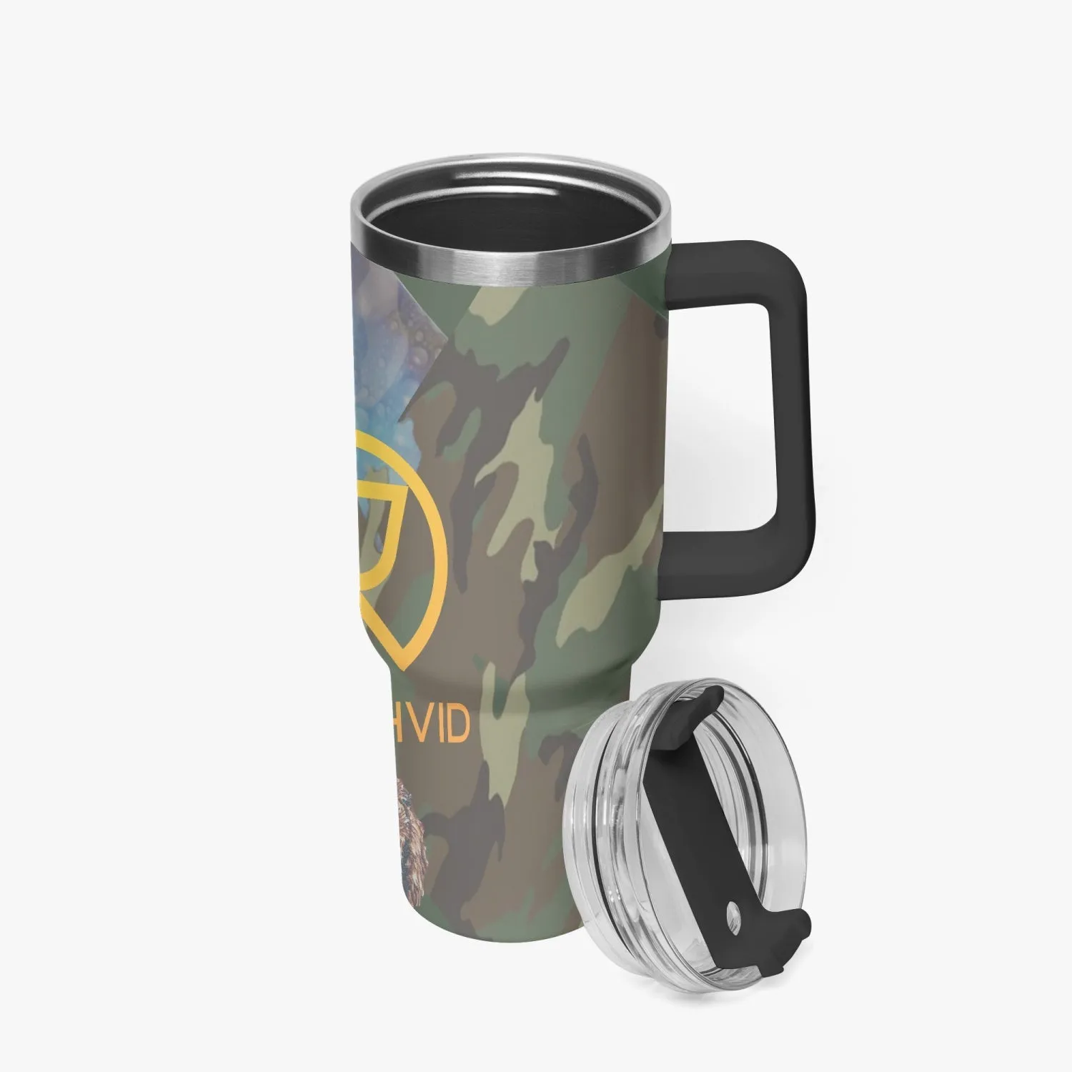 1102. Rachvid Camouflage 40oz Car Tumbler Cup