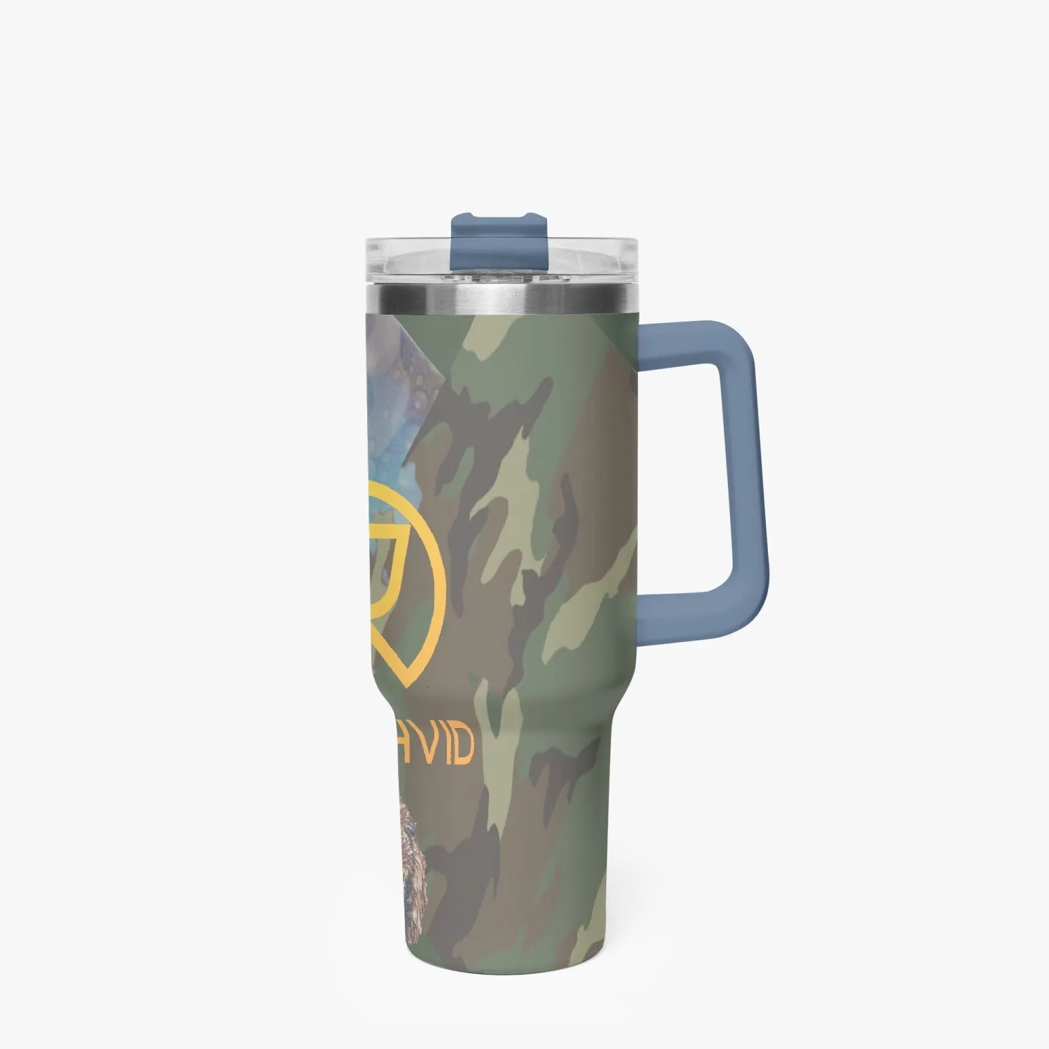 1102. Rachvid Camouflage 40oz Car Tumbler Cup