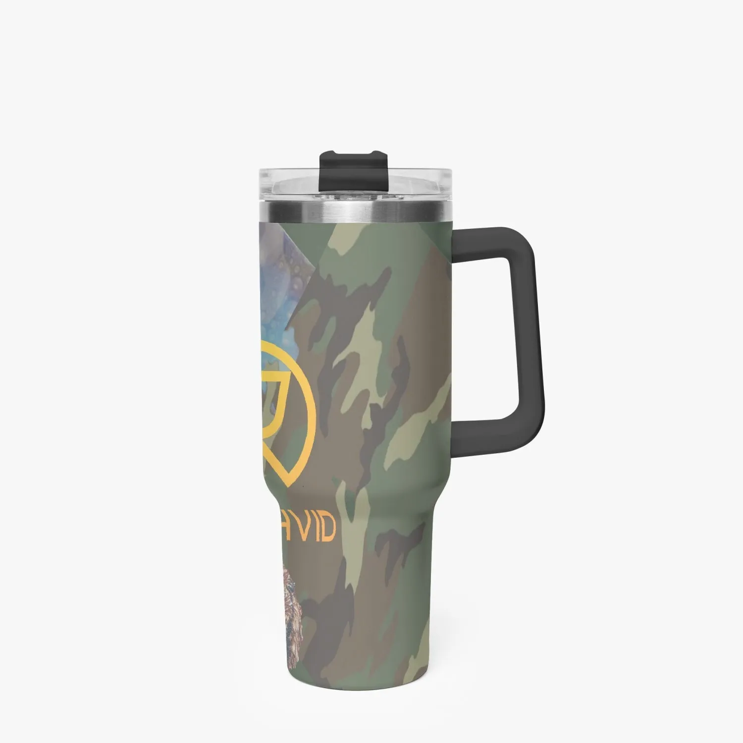 1102. Rachvid Camouflage 40oz Car Tumbler Cup