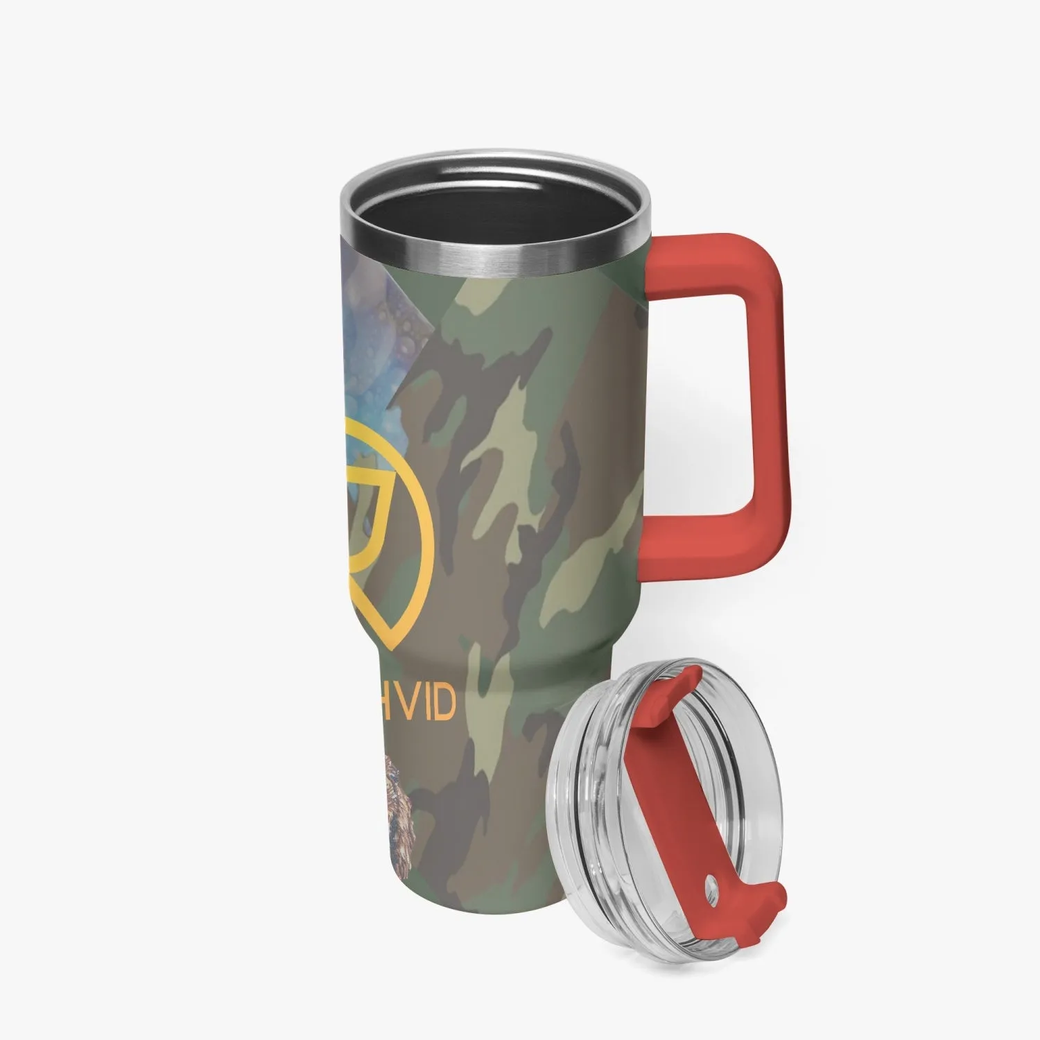 1102. Rachvid Camouflage 40oz Car Tumbler Cup