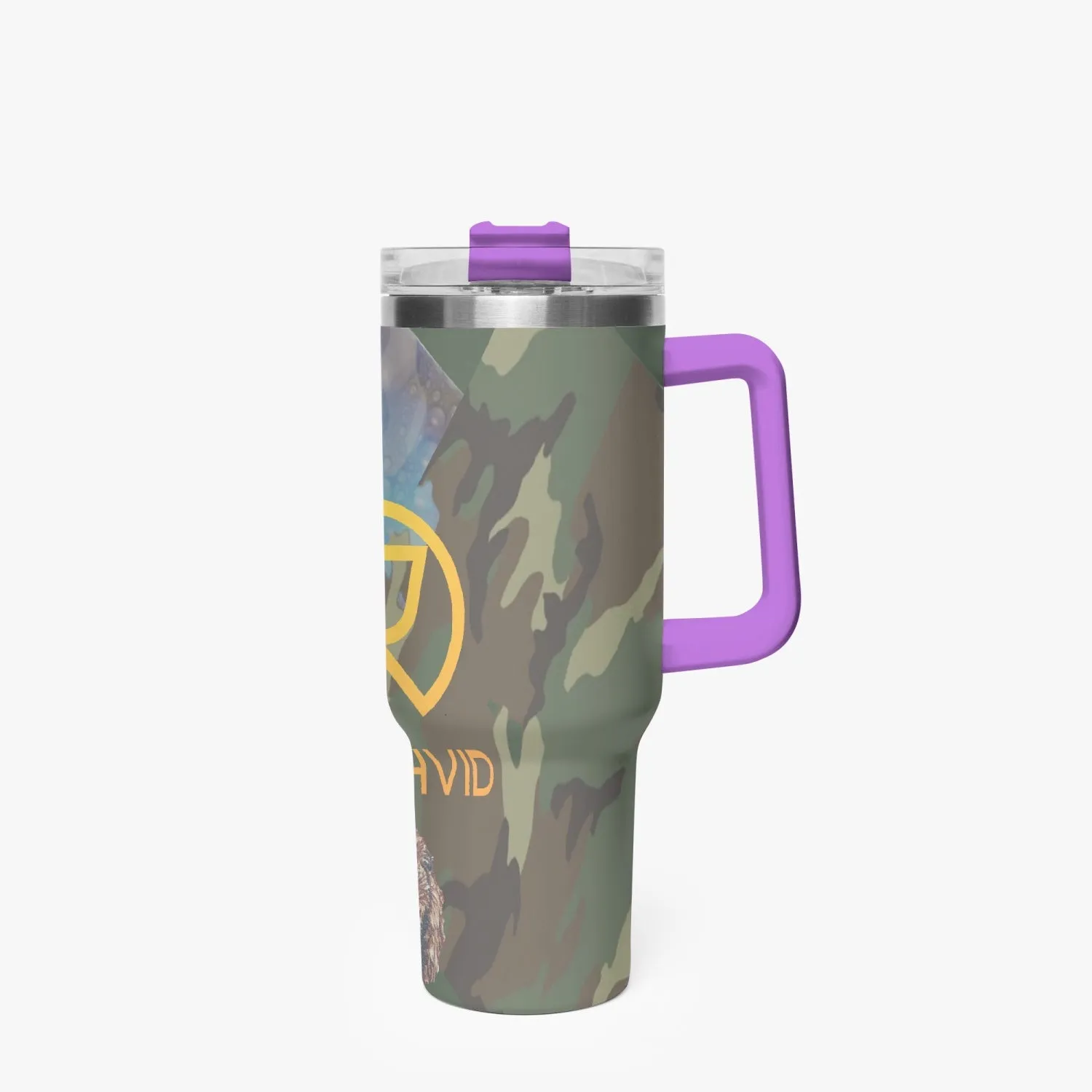 1102. Rachvid Camouflage 40oz Car Tumbler Cup