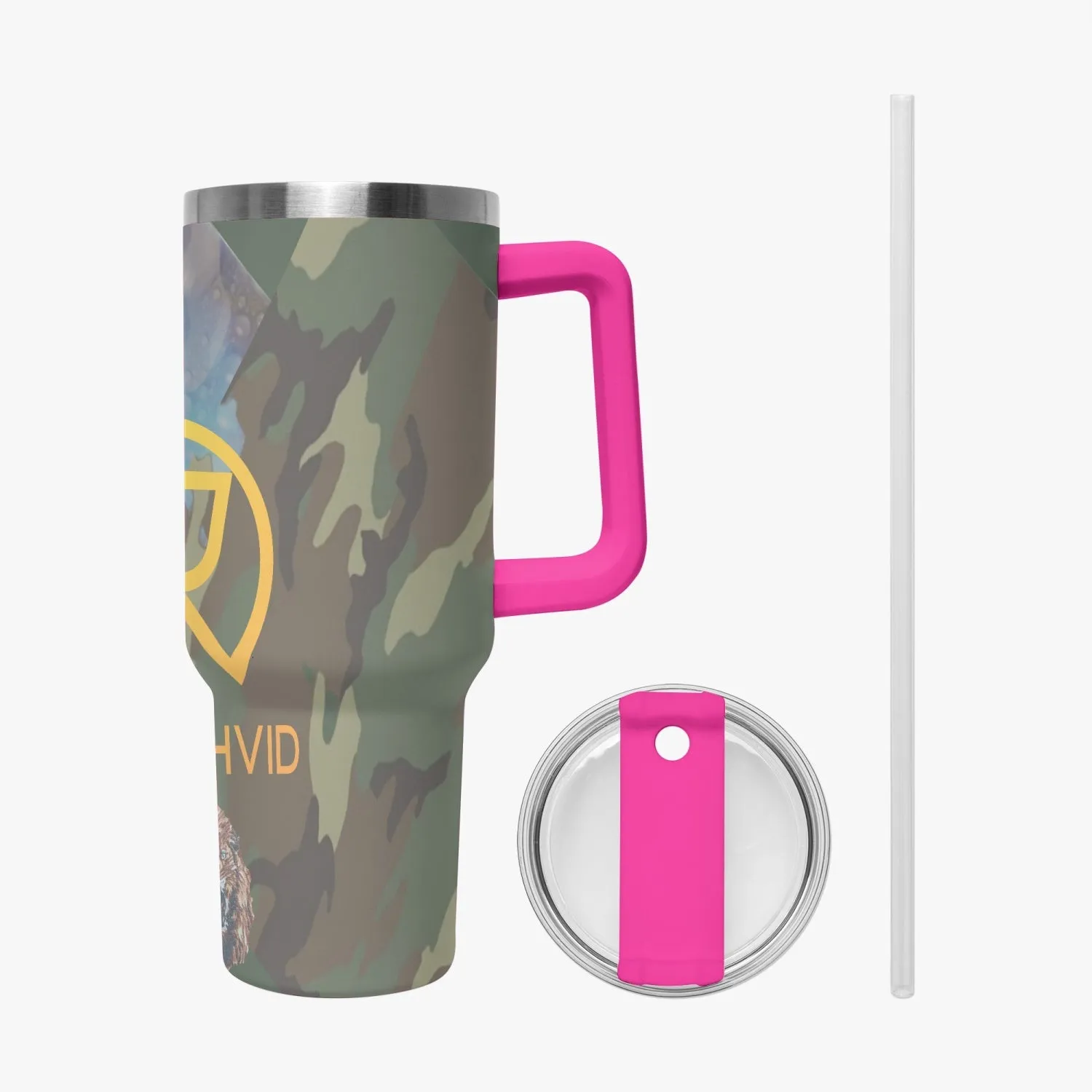 1102. Rachvid Camouflage 40oz Car Tumbler Cup