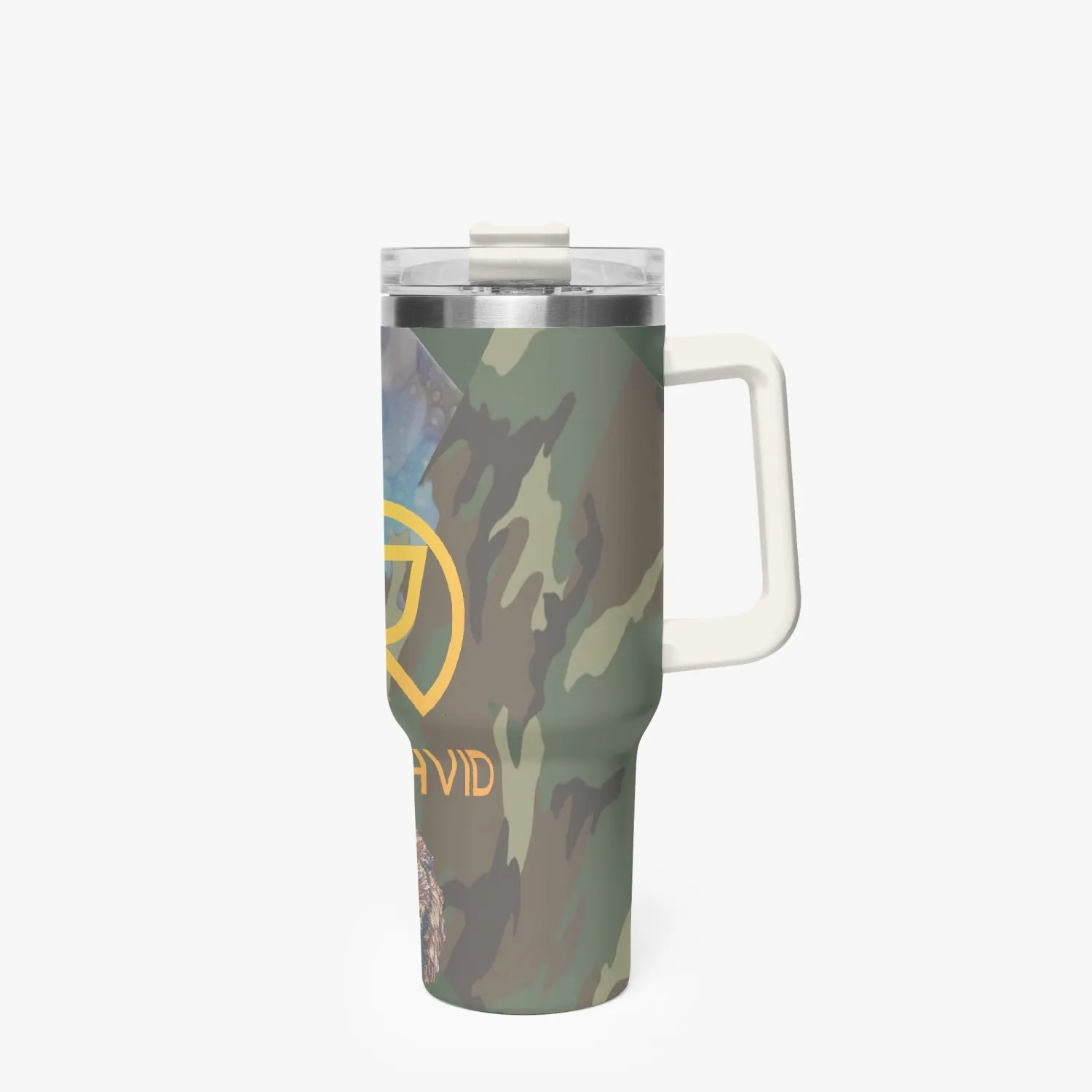 1102. Rachvid Camouflage 40oz Car Tumbler Cup