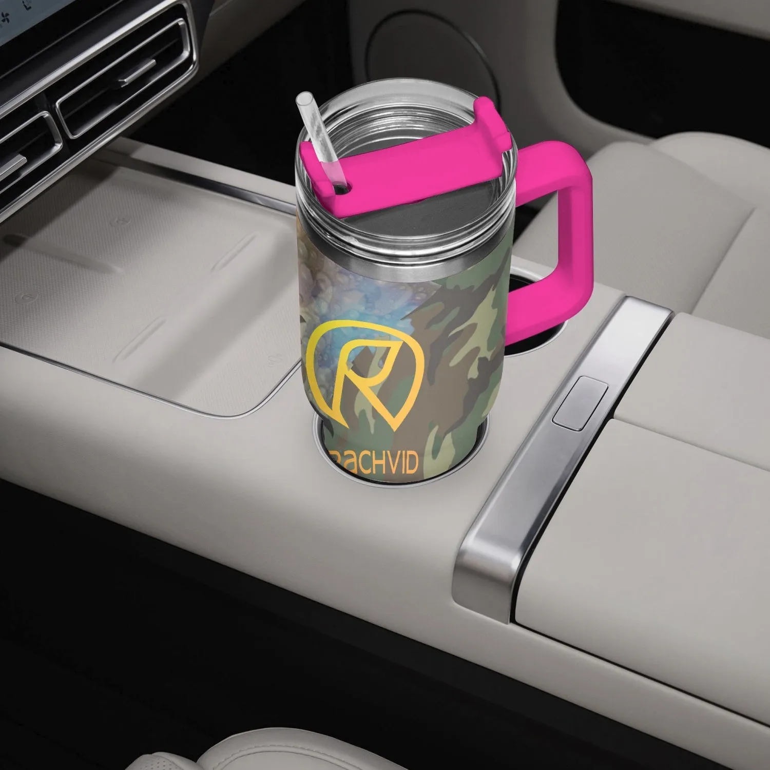 1102. Rachvid Camouflage 40oz Car Tumbler Cup