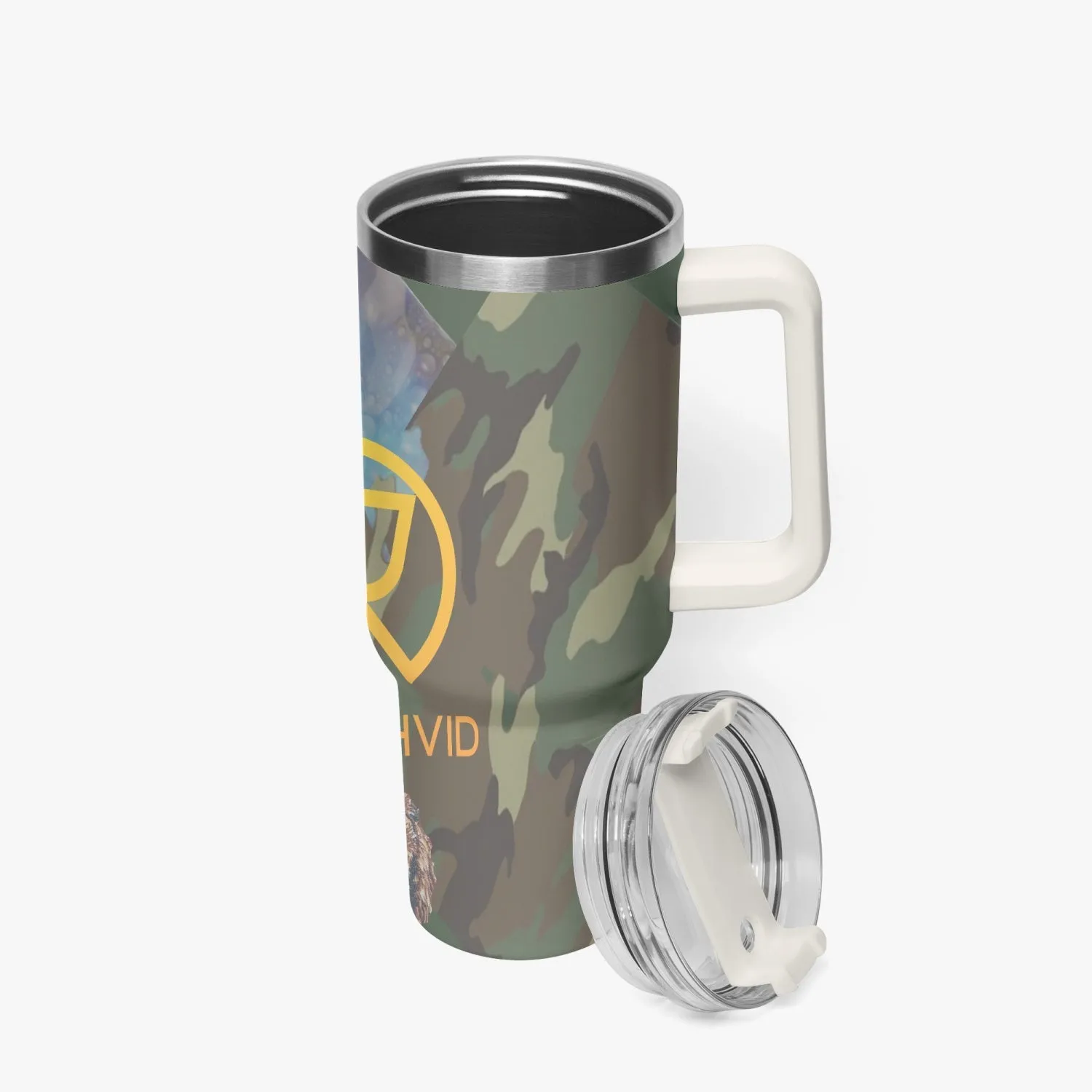 1102. Rachvid Camouflage 40oz Car Tumbler Cup