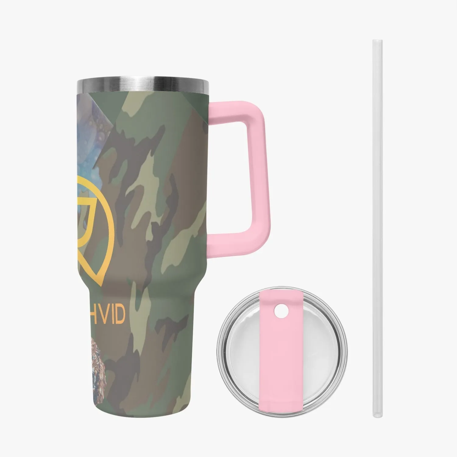 1102. Rachvid Camouflage 40oz Car Tumbler Cup