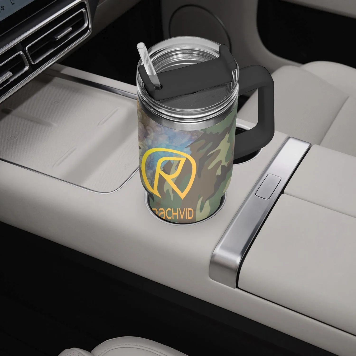 1102. Rachvid Camouflage 40oz Car Tumbler Cup