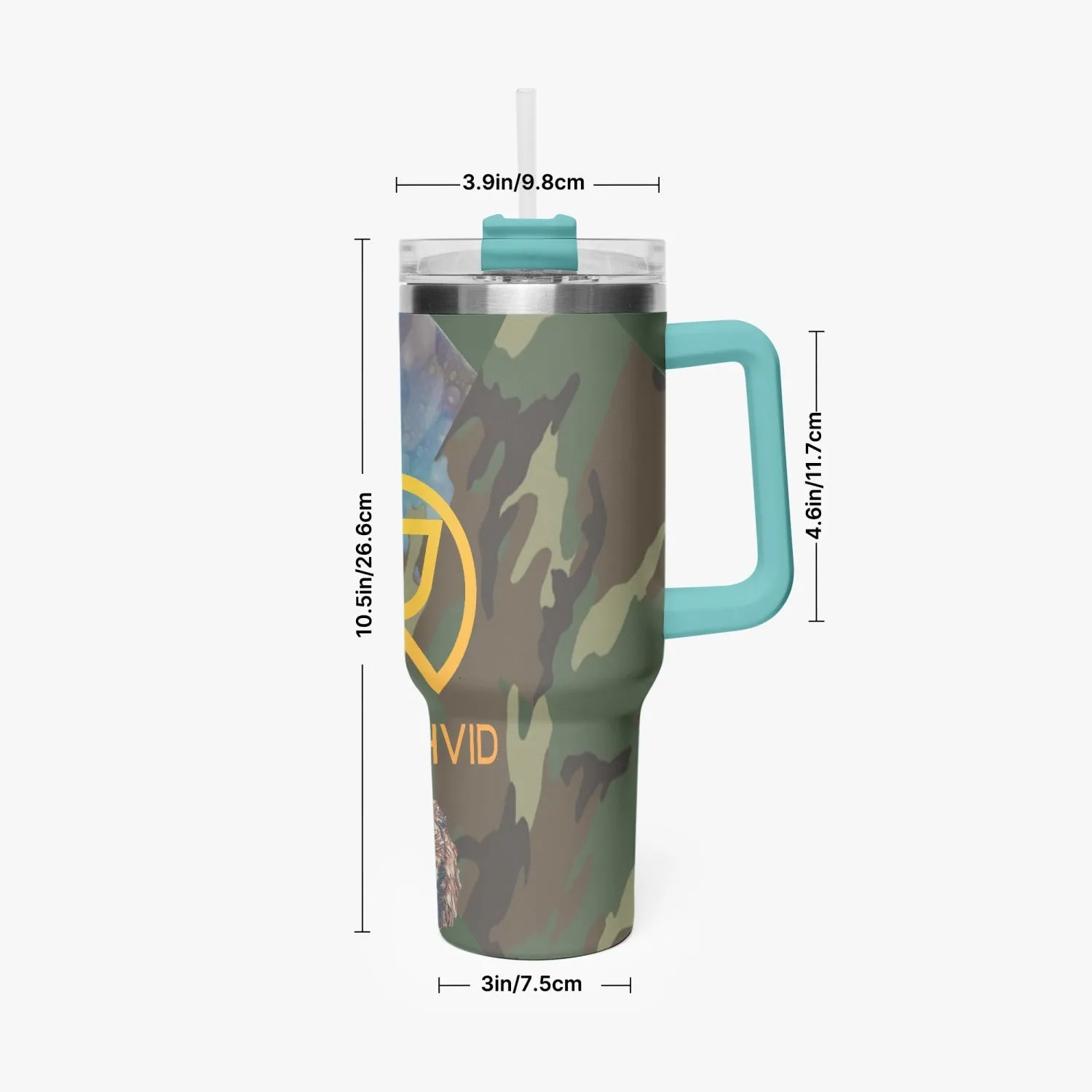 1102. Rachvid Camouflage 40oz Car Tumbler Cup