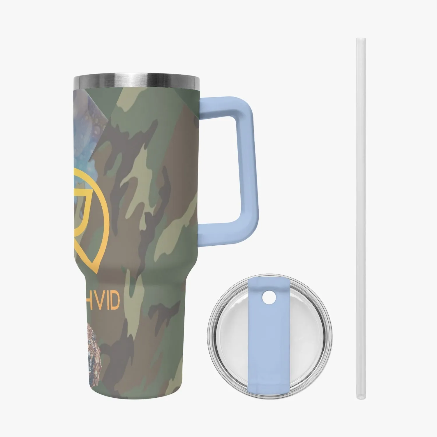 1102. Rachvid Camouflage 40oz Car Tumbler Cup