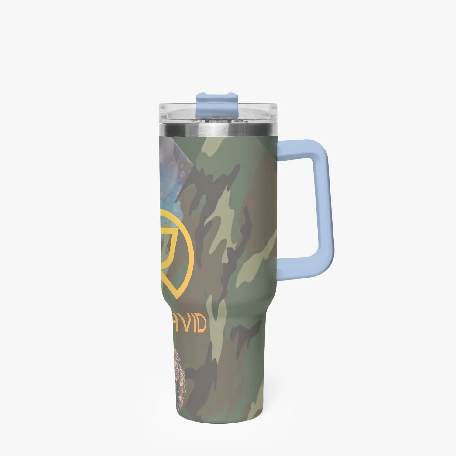 1102. Rachvid Camouflage 40oz Car Tumbler Cup