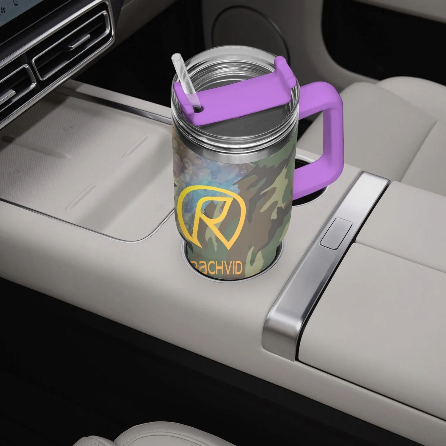 1102. Rachvid Camouflage 40oz Car Tumbler Cup