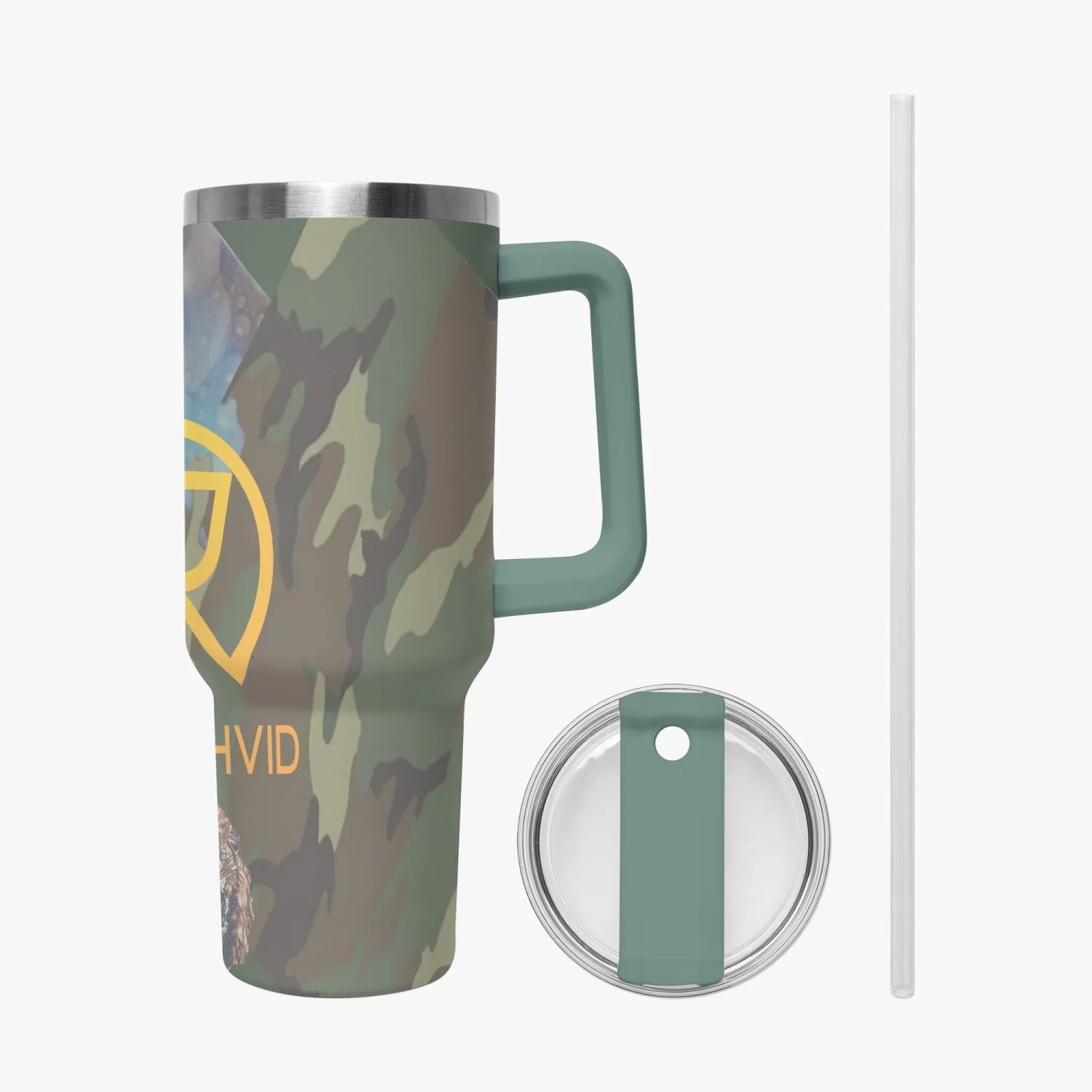 1102. Rachvid Camouflage 40oz Car Tumbler Cup