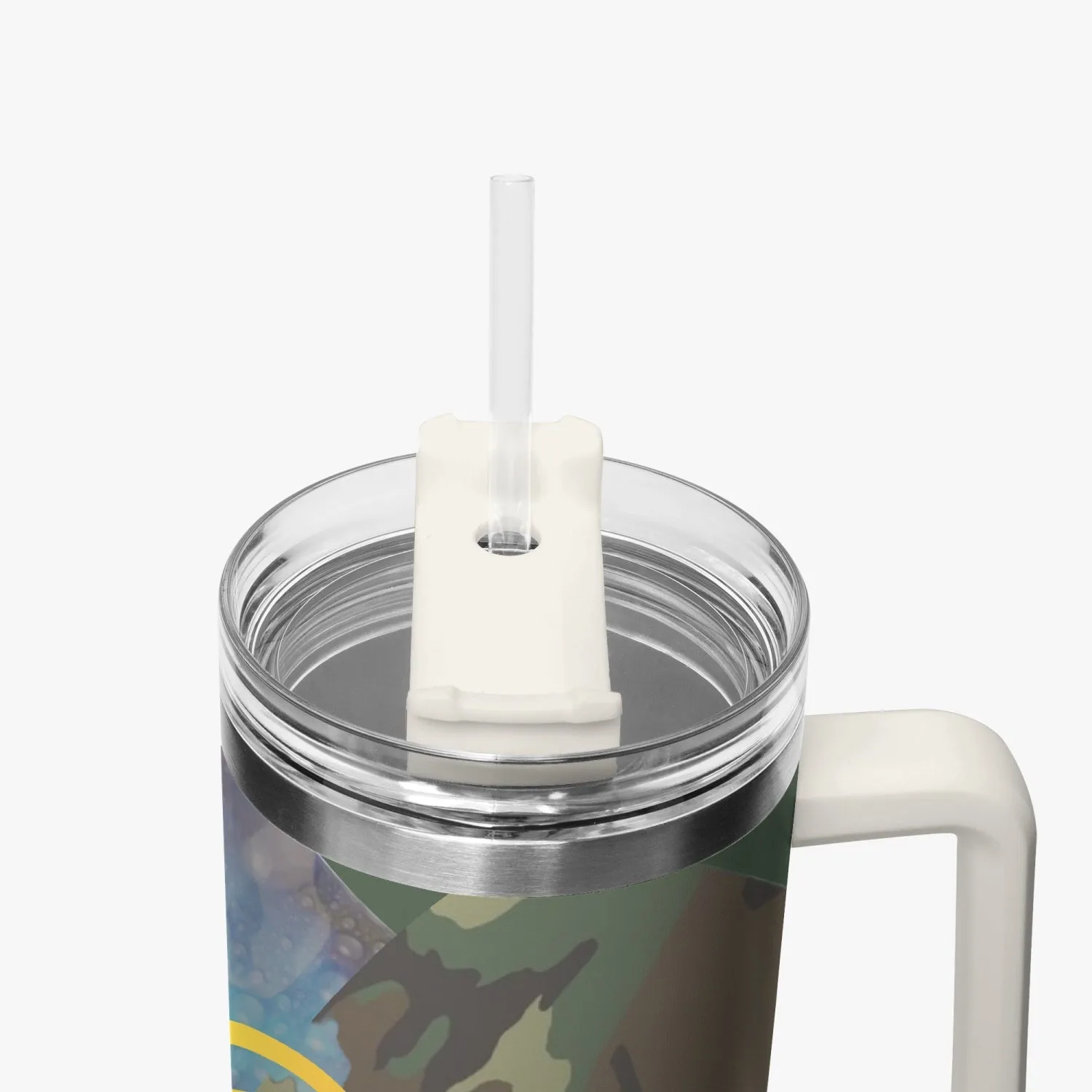 1102. Rachvid Camouflage 40oz Car Tumbler Cup