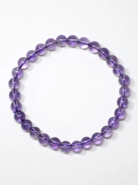 6mm Amethyst Bracelet