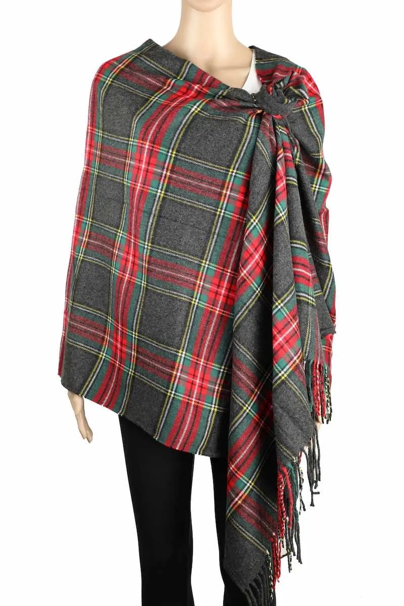 Achillea Long & Wide Scottish Clan Tartan Plaid Cashmere Feel Shawl Wrap Scarf