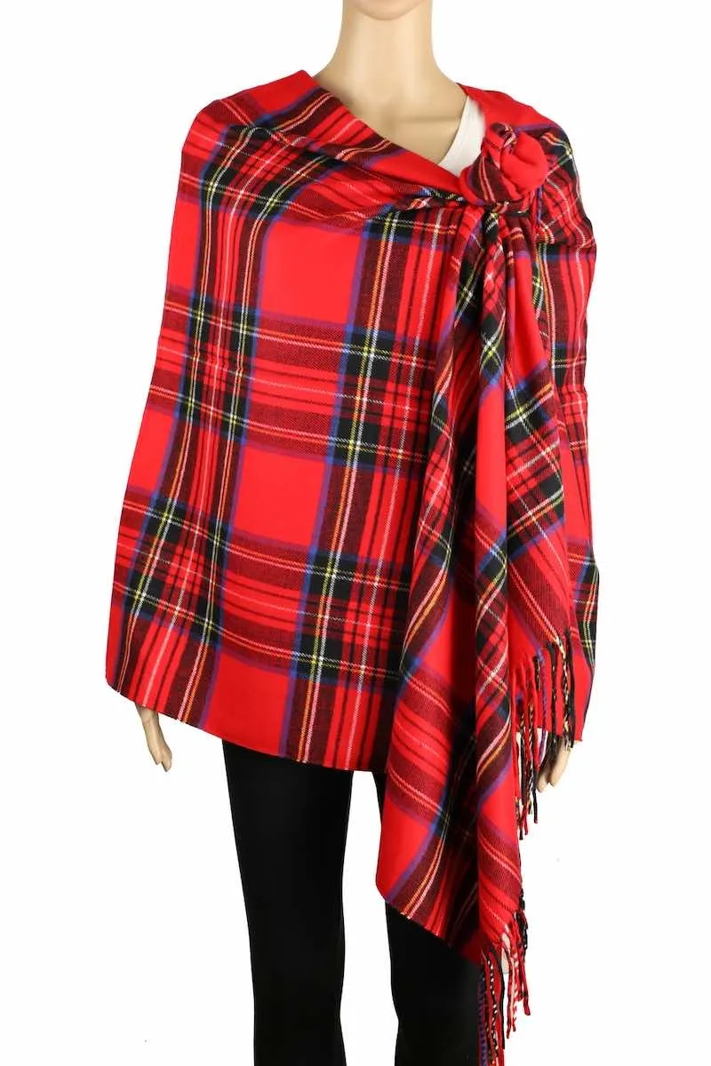 Achillea Long & Wide Scottish Clan Tartan Plaid Cashmere Feel Shawl Wrap Scarf