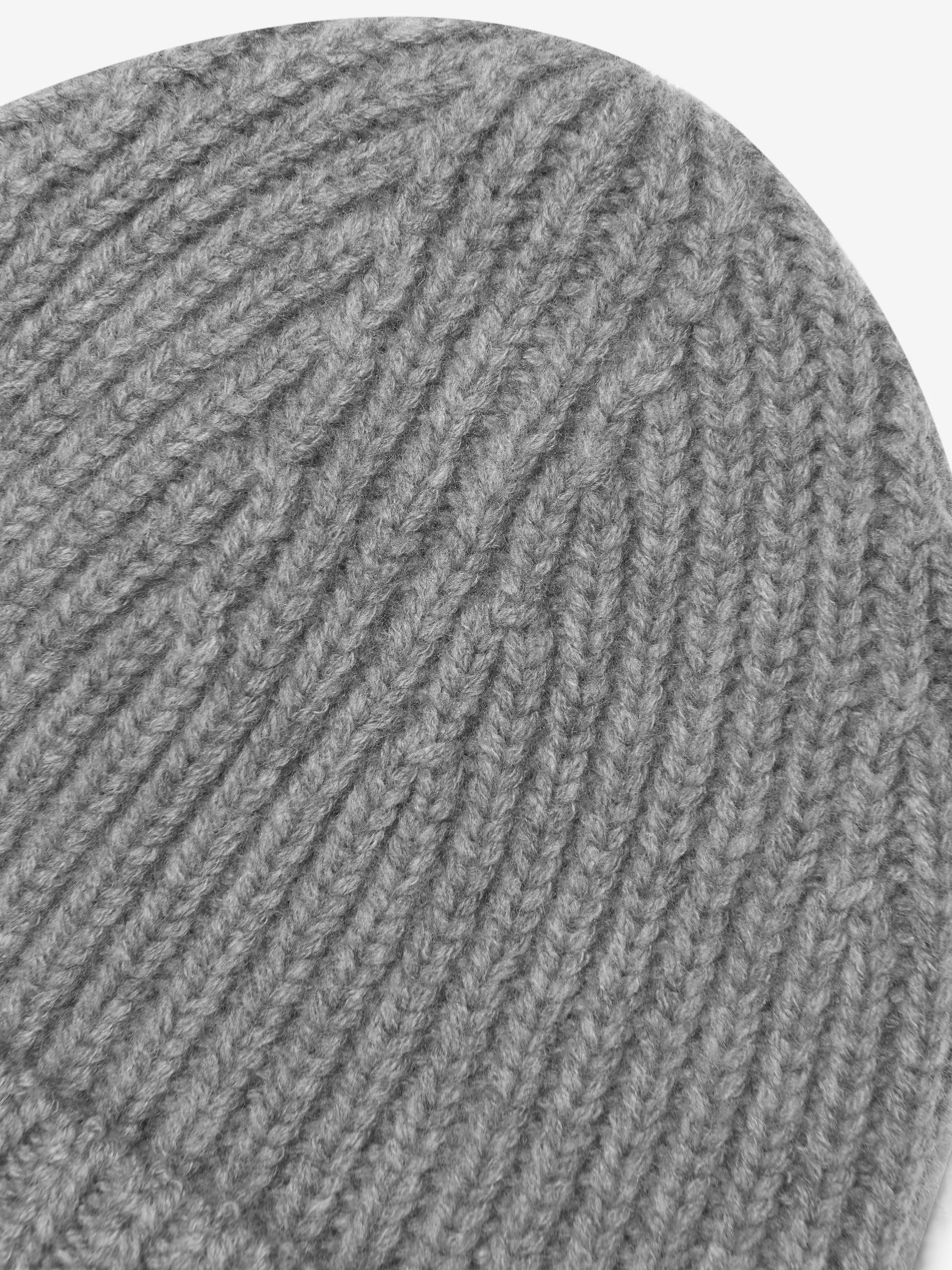 Acne Studios Kids Wool Beanie Hat in Grey