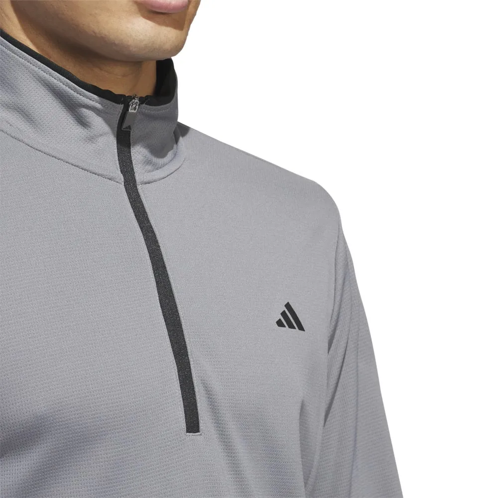 adidas Core Lightweight 1/4 Zip Pullover - Grey Three