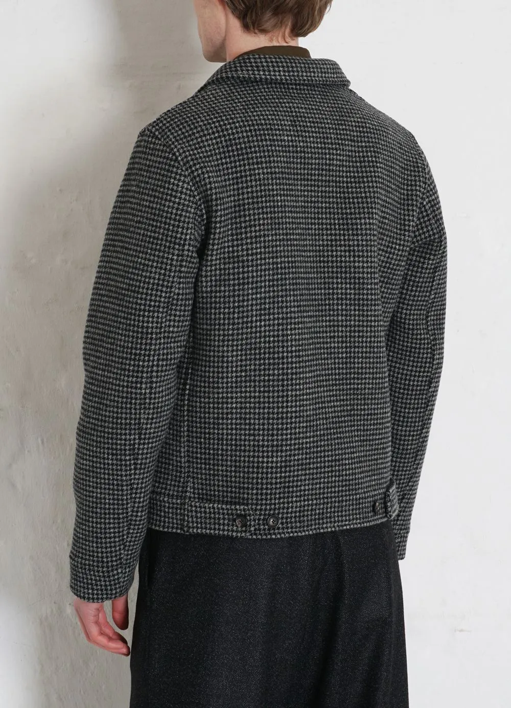 ATLAS | Short Wool Felt Jacket | Pepper