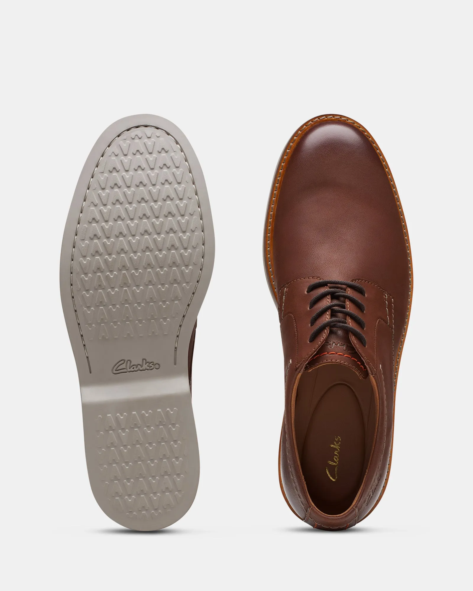 Atticus Ltlace Dark Tan Leather