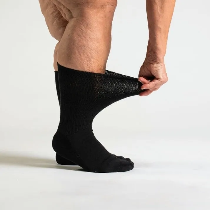 Black EasyStretch™ Diabetic Socks