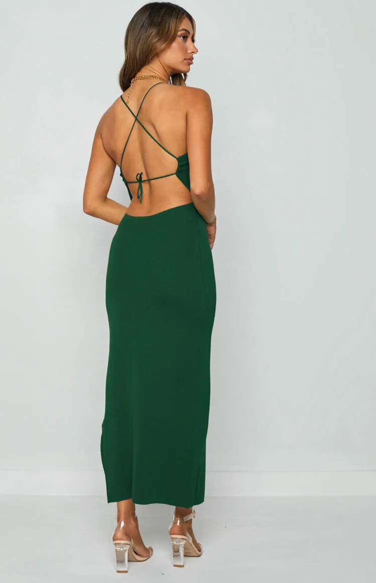 Blondie Midi Dress Emerald