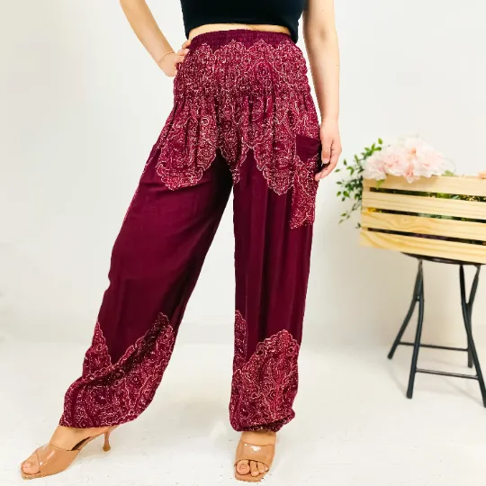 Bohemian Yoga Pant with Side Pockets