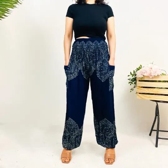 Bohemian Yoga Pant with Side Pockets