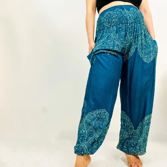 Bohemian Yoga Pant with Side Pockets