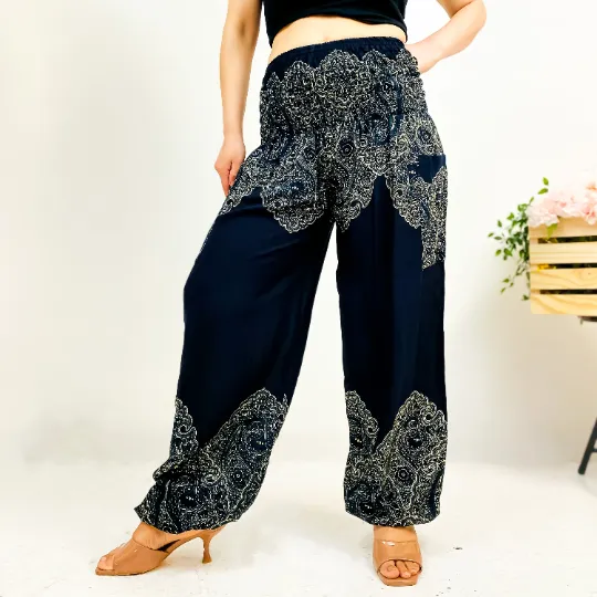 Bohemian Yoga Pant with Side Pockets