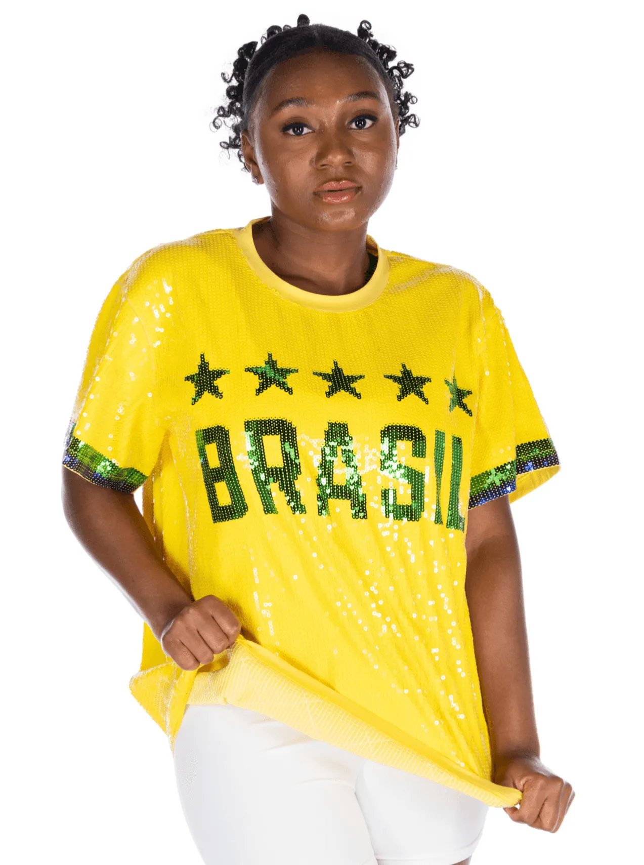 Brazil Soccer Sequin Shirt