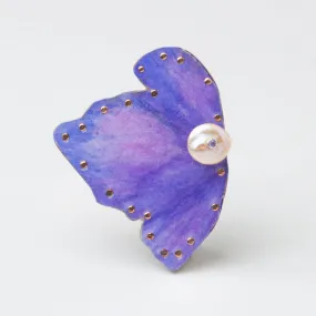 Bunny-Ear Iris - Single Iris Blossom Brooch