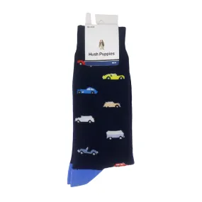 Calcetines Vintage Car navy para hombre