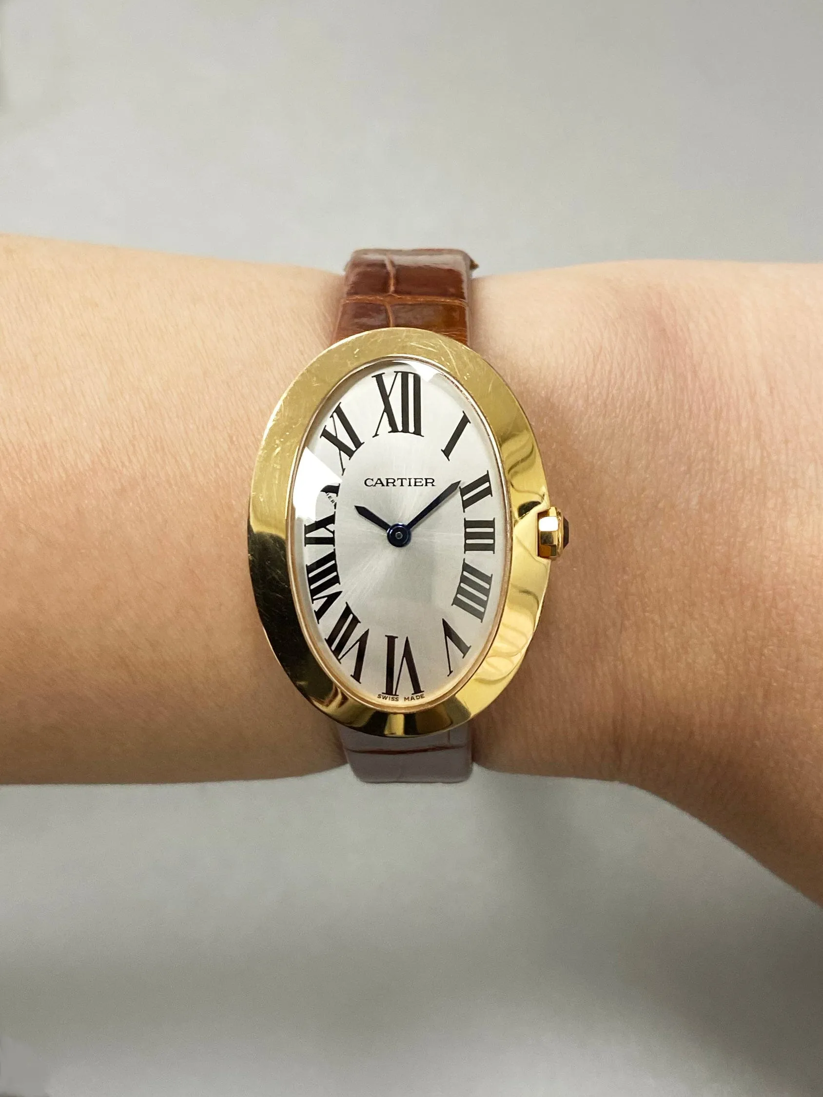 Cartier Baignoire W8000007 18K Rose Gold Ladies Watch