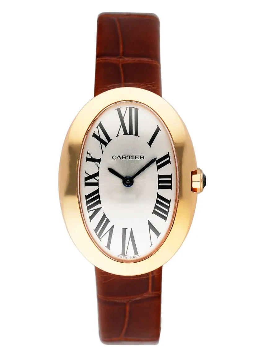 Cartier Baignoire W8000007 18K Rose Gold Ladies Watch