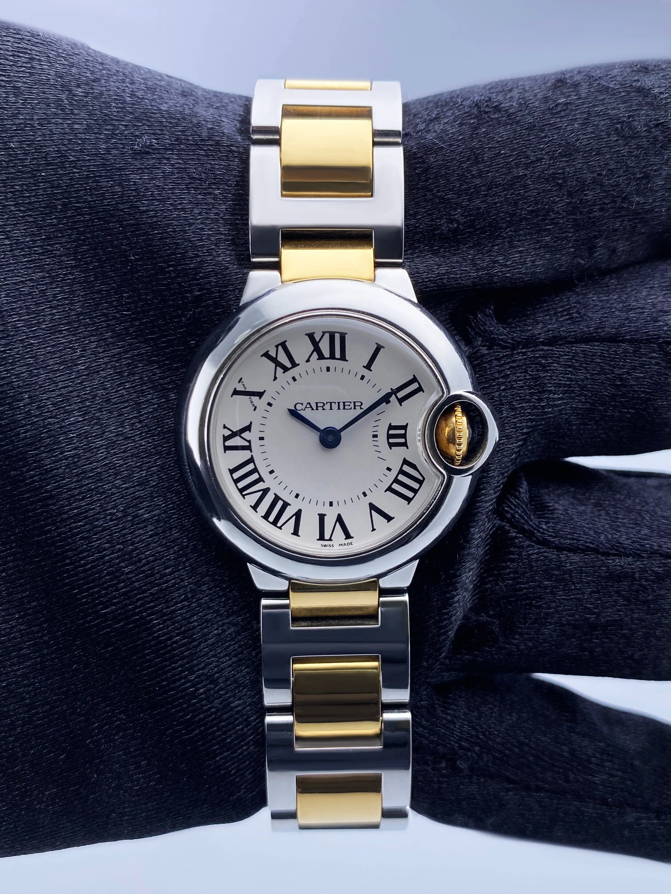 Cartier Ballon Bleu W69007Z3 Two-Tone Yellow Gold Ladies Watch