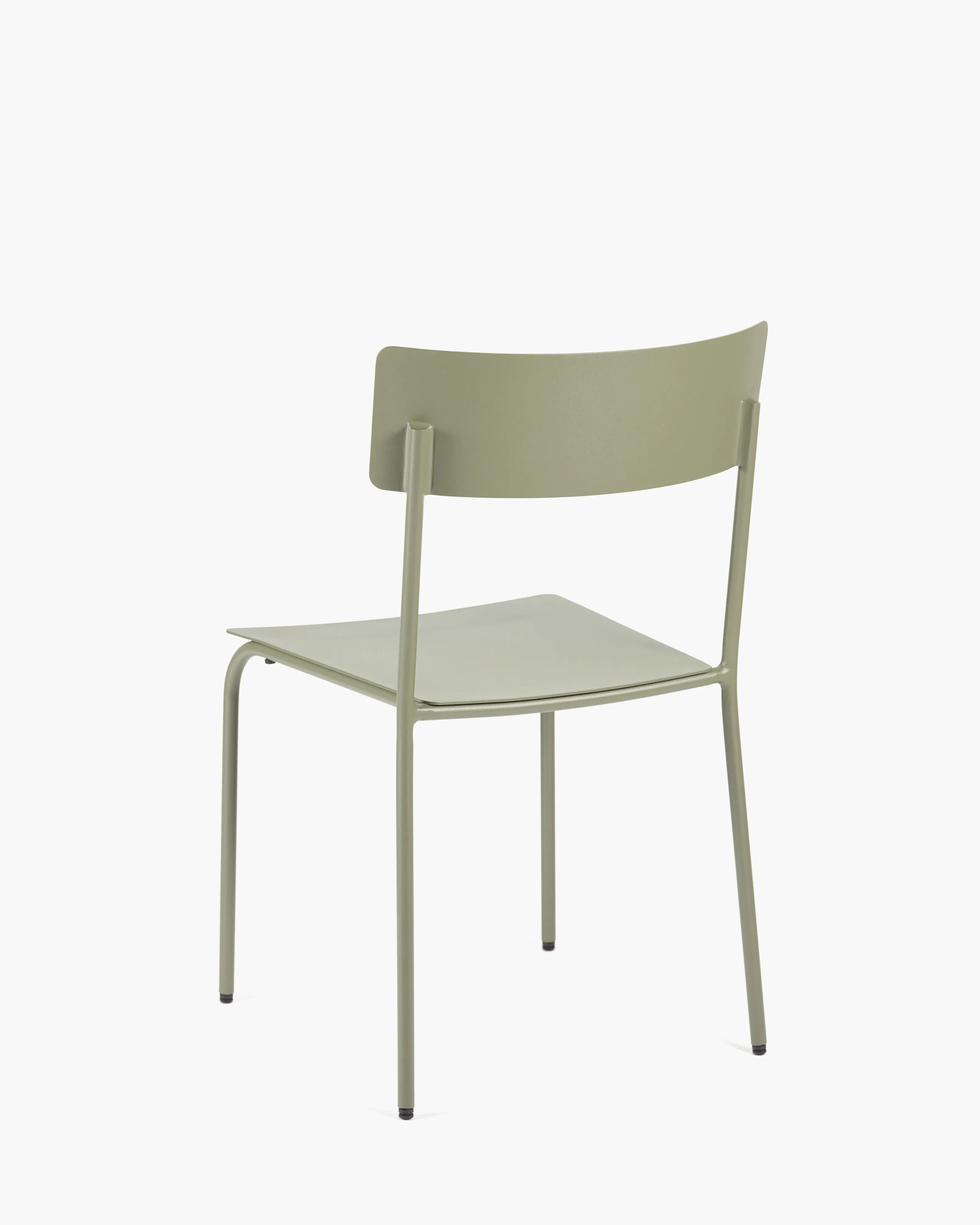 Chair S without armrests aluminium eucalyptus green August