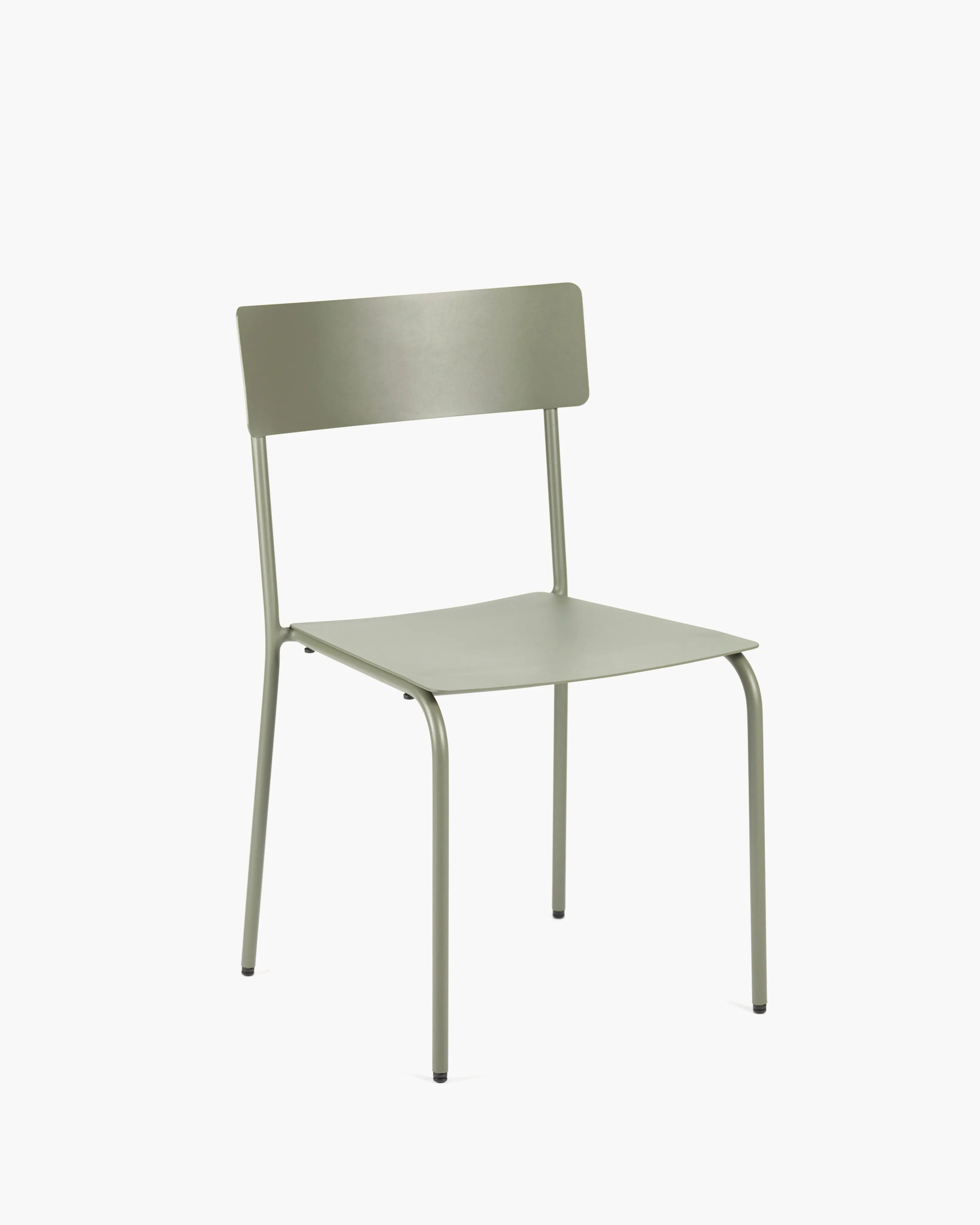 Chair S without armrests aluminium eucalyptus green August