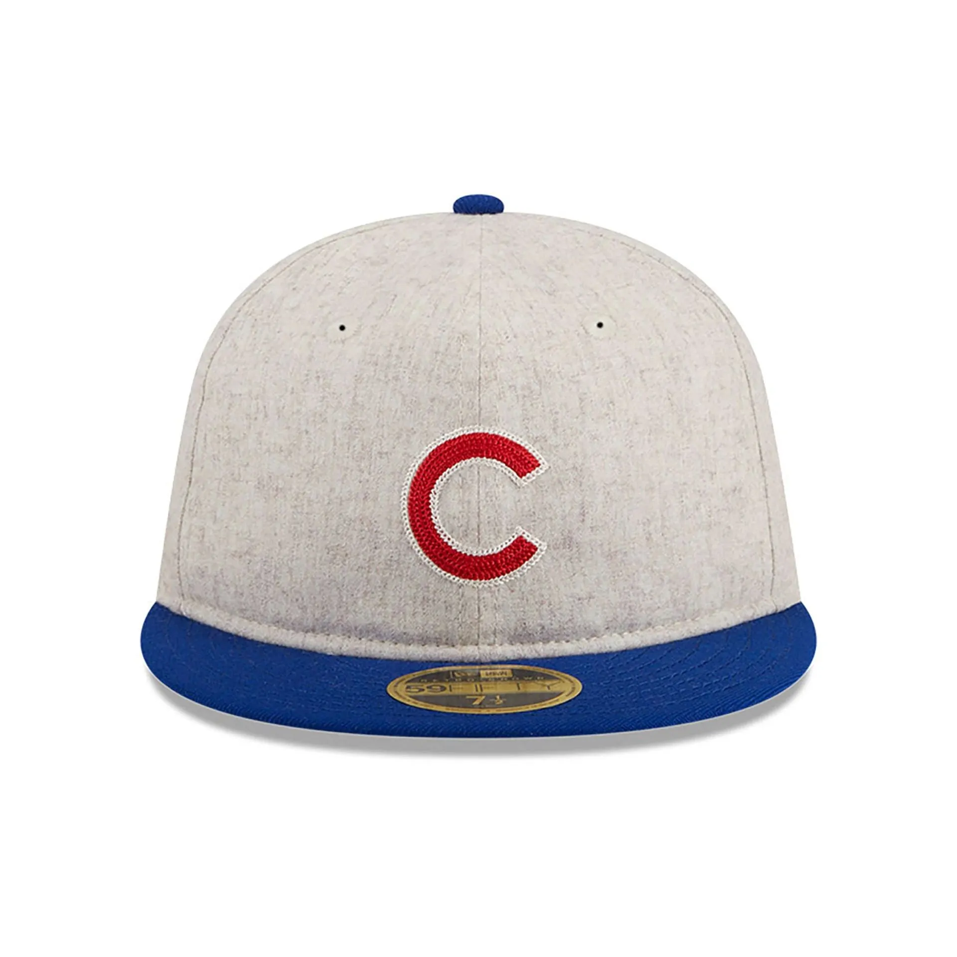 Chicago Cubs Melton Wool Light Beige Retro Crown 59FIFTY Fitted Cap