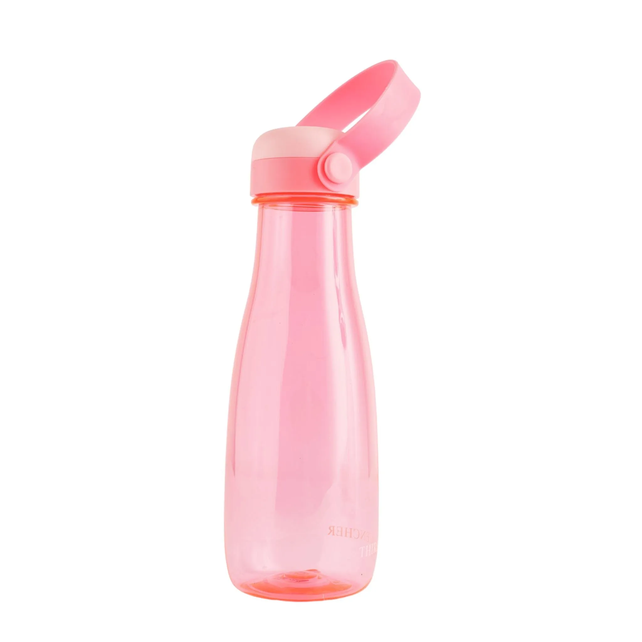 Clear Water Bottle with Pastel Silicone Holder