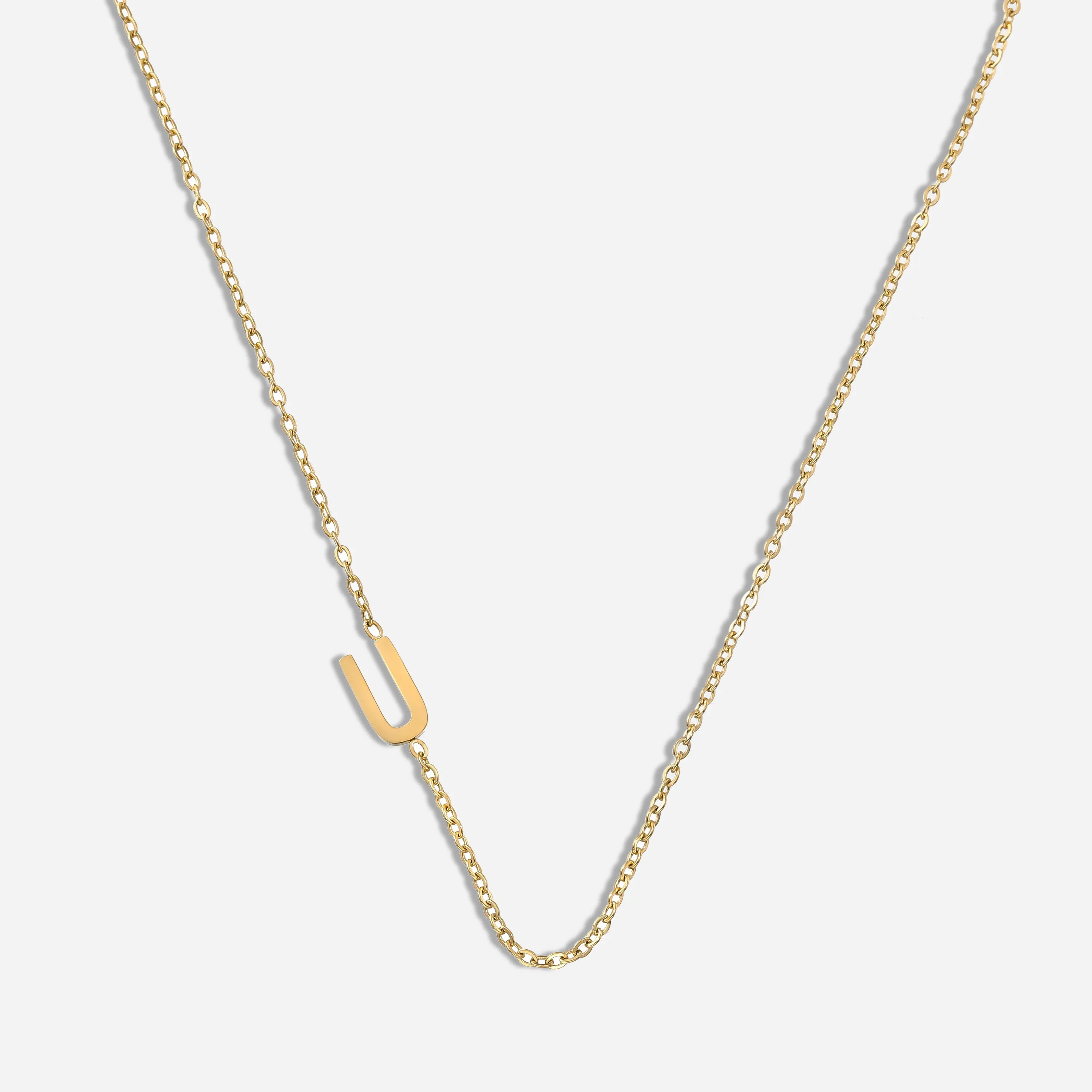 Dainty Letter Pendant Necklace