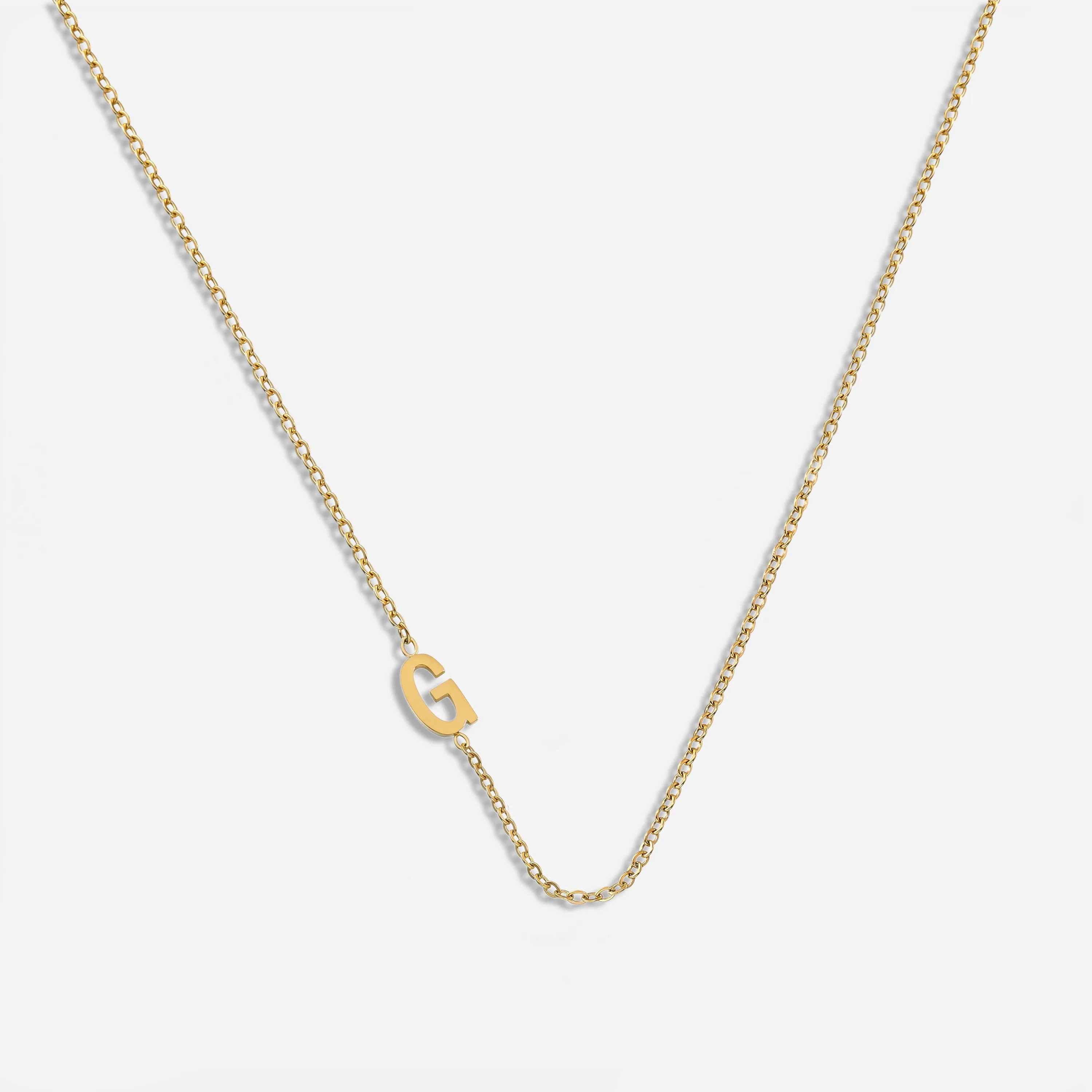 Dainty Letter Pendant Necklace