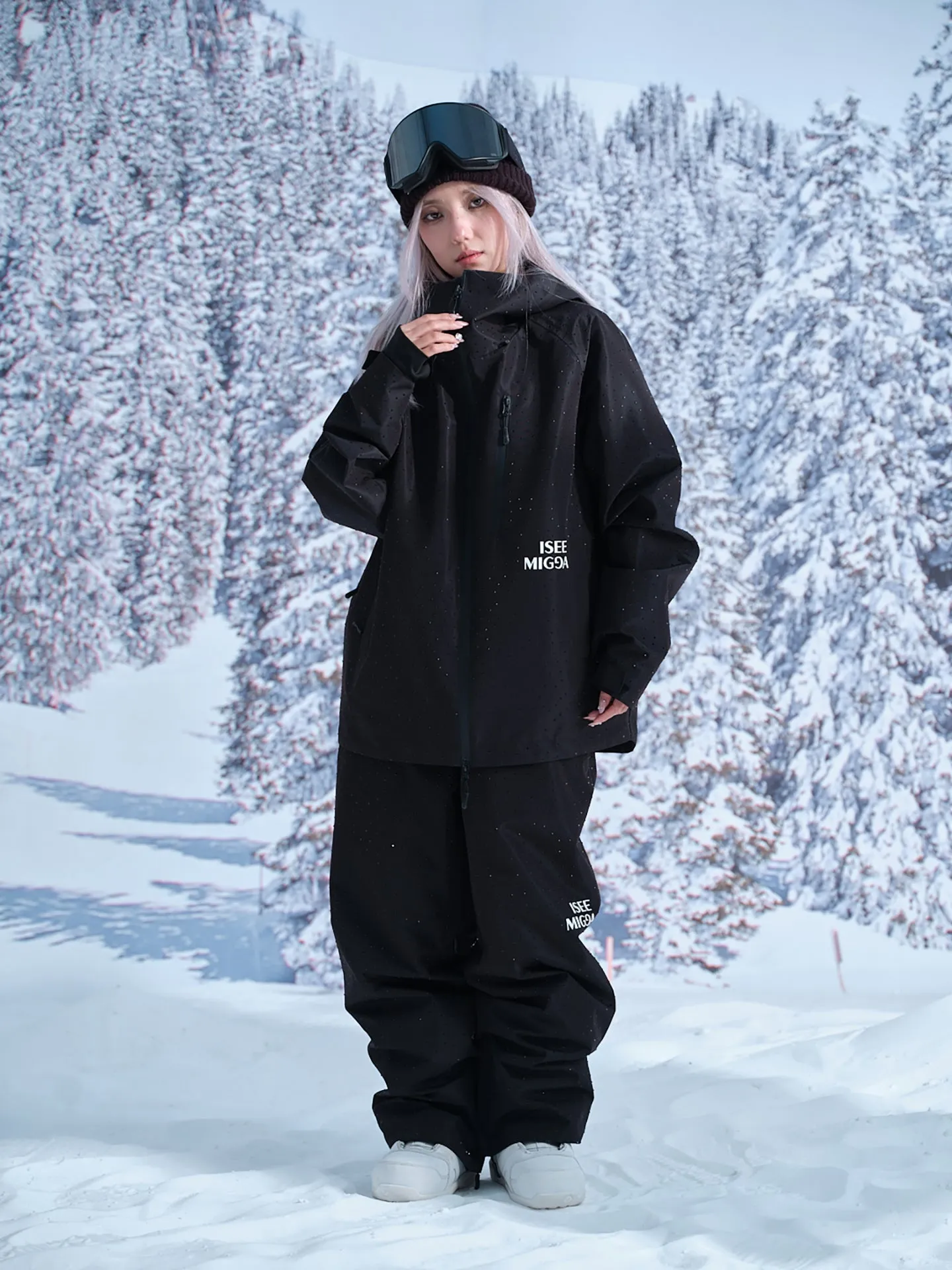 Diamond Black Warrior Ski Suit