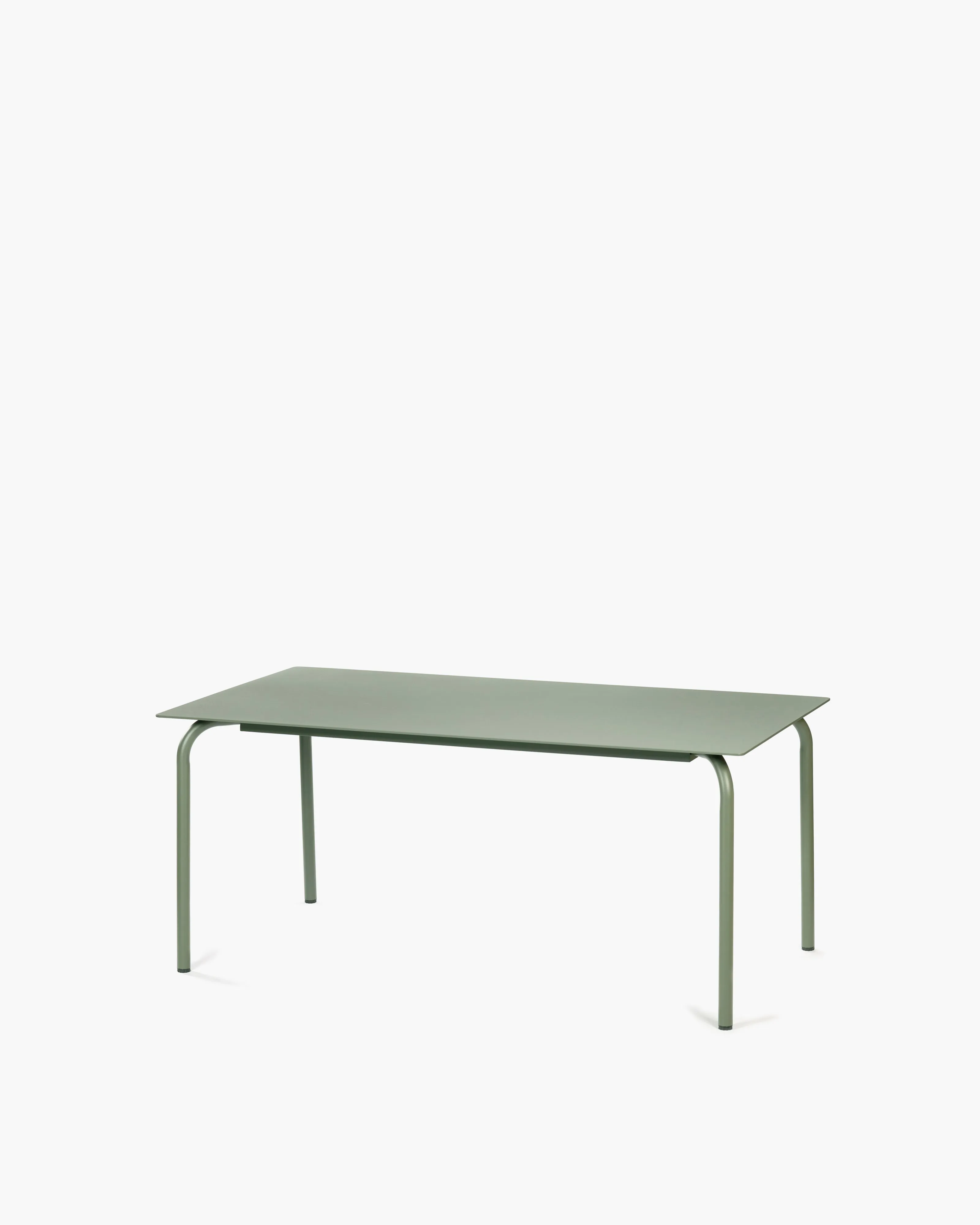 Dining table S aluminium eucalyptus green August